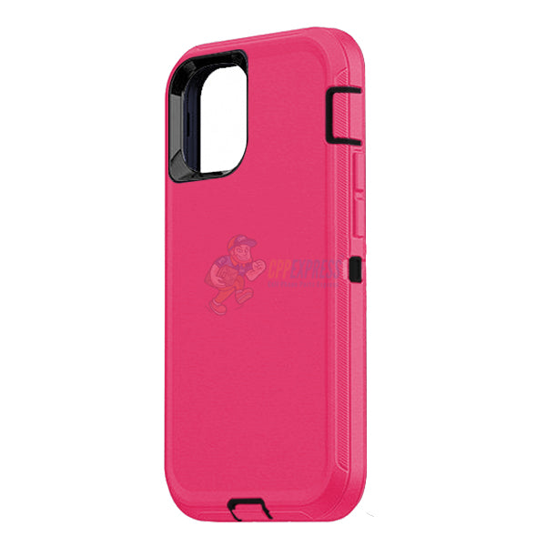 iPhone 11 Shockproof Defender Case - Heavy Duty Protection, Anti-Scratch & Drop Proof Phone Cover (Hot Pink) - Perfect for Outdoor Activities, Travel & Daily Use