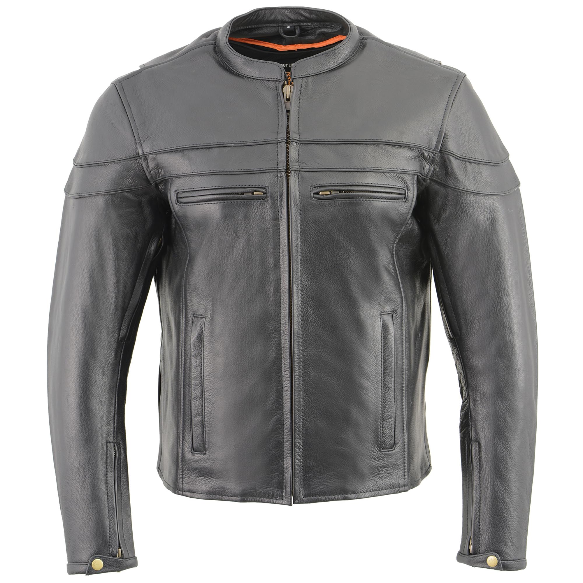 Milwaukee Leather Men's Sporty Scooter Crossover Jacket LKM1725 - XL | Motorcycle Riding Gear for Men | Perfect for Commuting, Cruising & Urban Riding