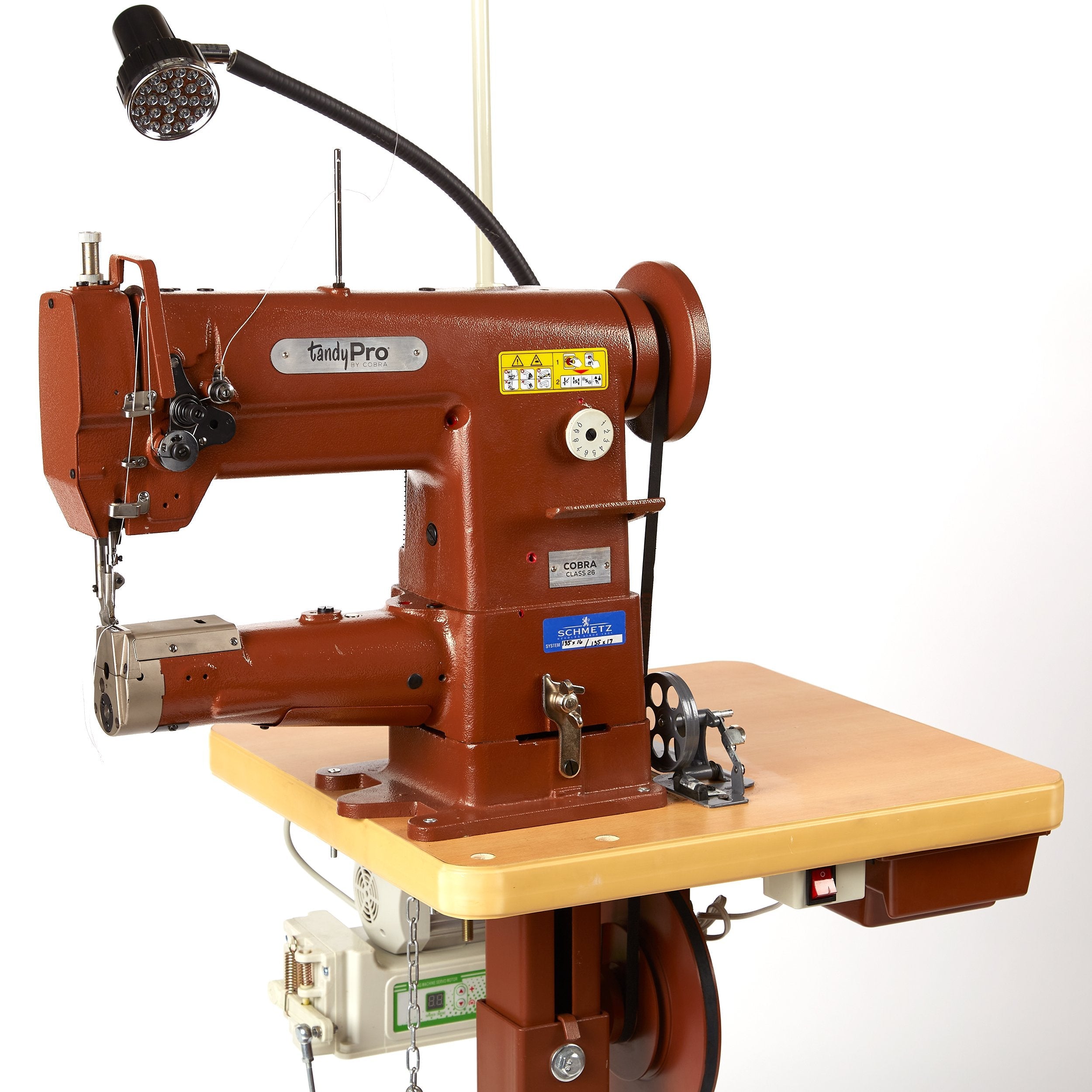TandyPro® Class 26 Cylinder Arm Sewing Machine - Heavy Duty Industrial Sewing for Leather, Canvas & Upholstery | Perfect for Leather Craft, Shoe Repair & Bag Making
