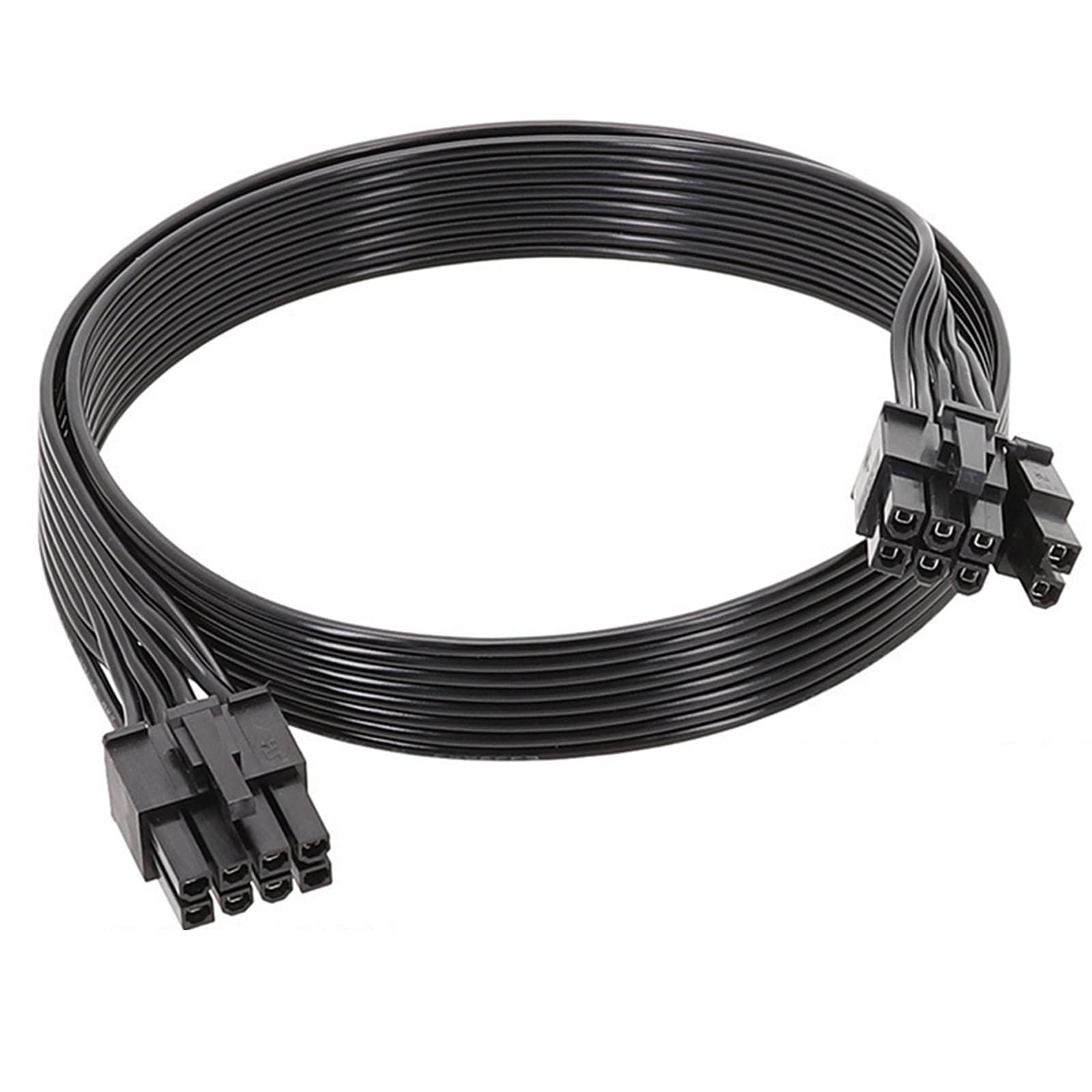 Premium CLKE PCIE Cable 8 Pin to 6+2 Pin Male to Male GPU Extension Cable - 70cm Modular Power Supply Cord Compatible with Corsair, Thermaltake, ARESGAME PSU - Perfect for PC Gaming Rigs & High-Performance GPU Setups