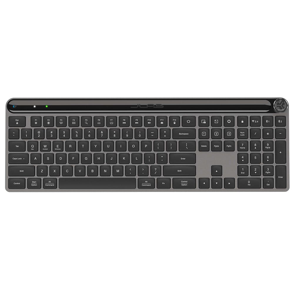 JLab Epic Wireless Keyboard and Mouse Combo - Ergonomic Design for Home, Office, and Gaming Use