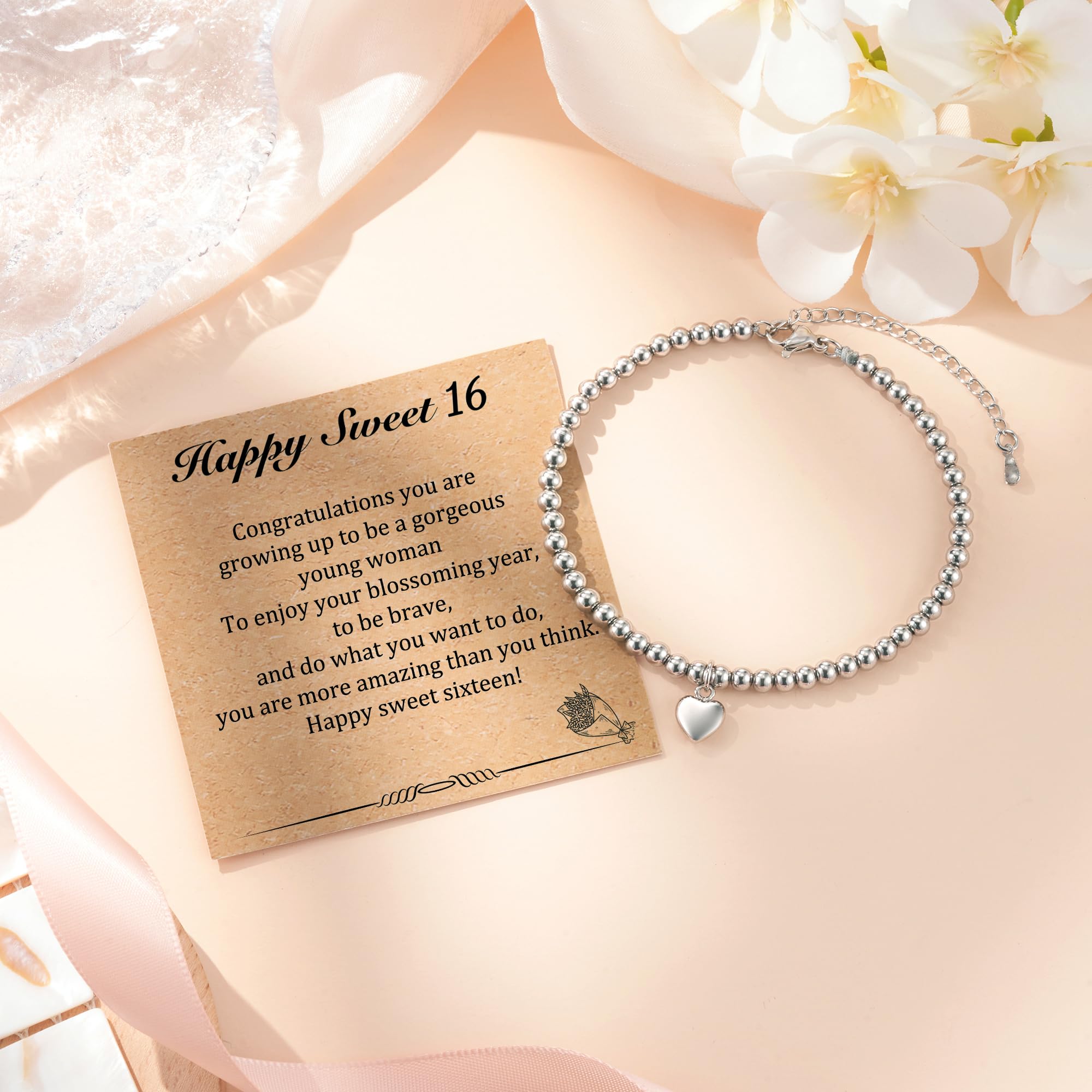 Elegant Aunis 16/18/21/30/40/50/60 Birthday Bracelet Gift for Women & Girls - Perfect for Anniversaries, Graduations & Special Occasions