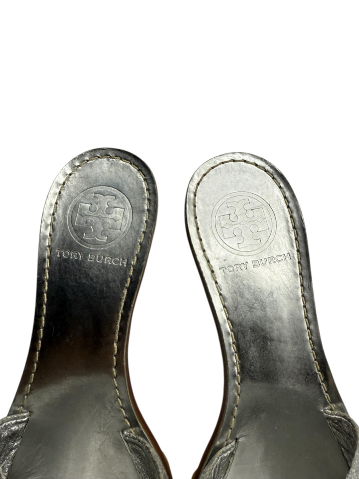 Tory Burch Women's Metallic Miller Heels - Size 6.5 | Elegant Dress Shoes for Parties, Weddings & Evening Events