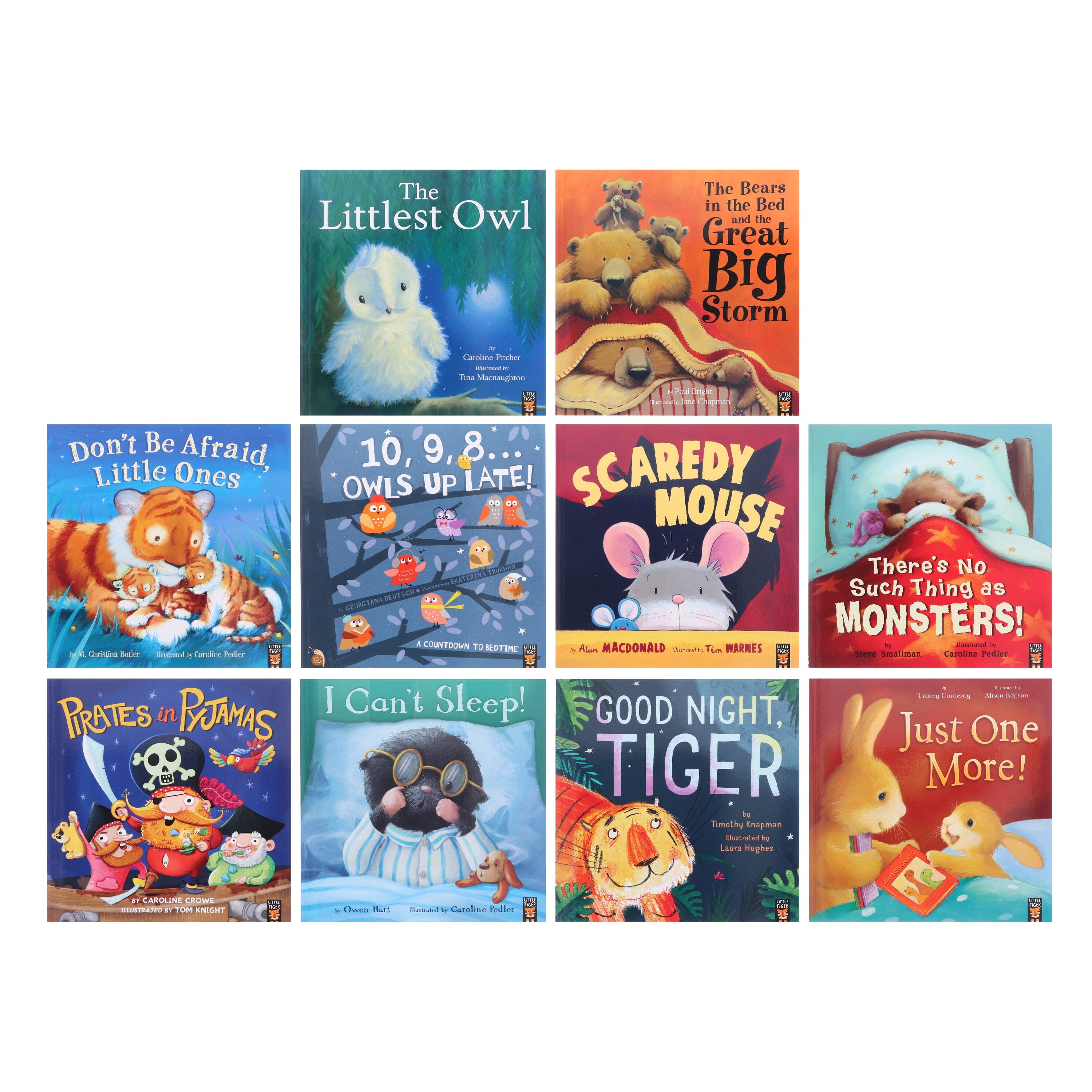 Little Tiger Bedtime Stories 10-Book Set for Kids Ages 0-5 | Paperback Children's Books with Ziplock Bag | Perfect for Nighttime Reading & Early Learning