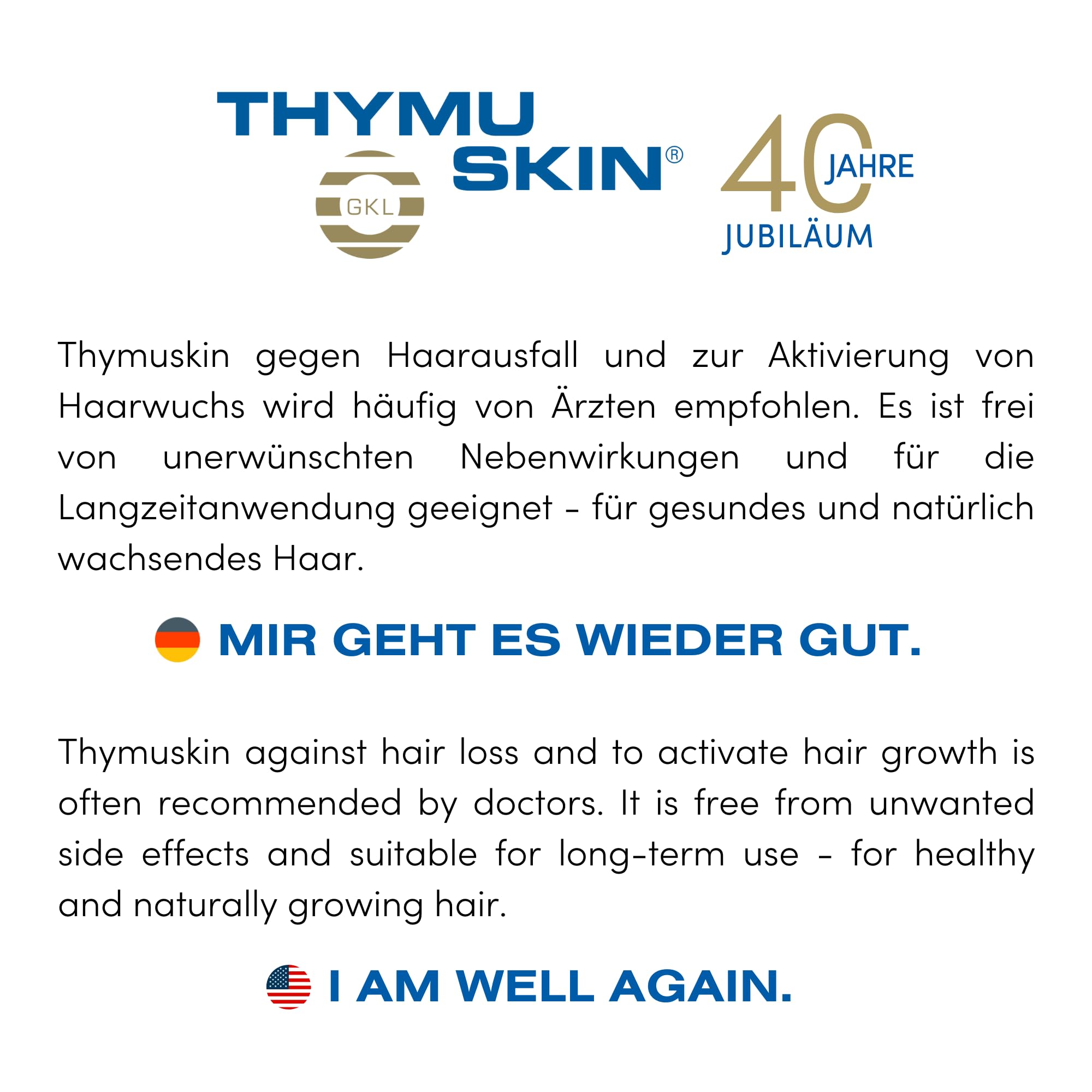 Thymuskin Forte Shampoo for Hair Loss Treatment - Advanced Thinning Hair Solution for Men & Women - Step 1 Hair Care (200ml) - Promotes Thicker, Healthier Hair for Daily Use at Home