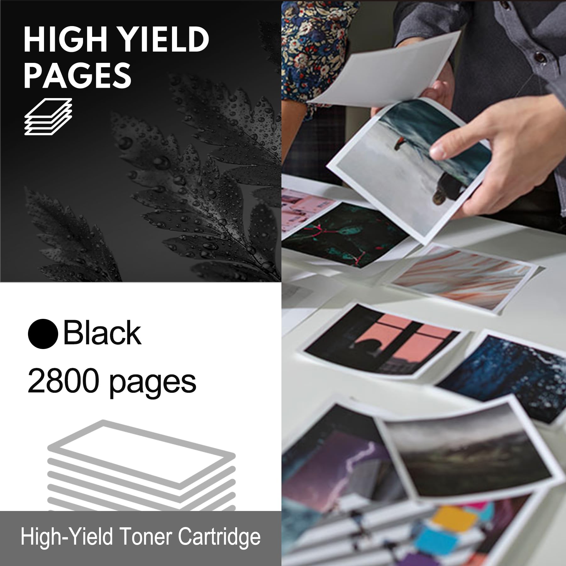 HP 410A 410X Toner Cartridges 2-Pack Black Combo - Replacement for HP Color Pro MFP M477fdw M477fdn M477fnw & Pro M452dn M452nw M452dw Series Printers - High Yield Printing for Office & Home Use