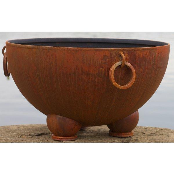 Nepal Fire Pit - Handcrafted Outdoor Fire Pit for Patio, Garden, and Backyard - Perfect for Camping, BBQ, and Relaxing Evenings