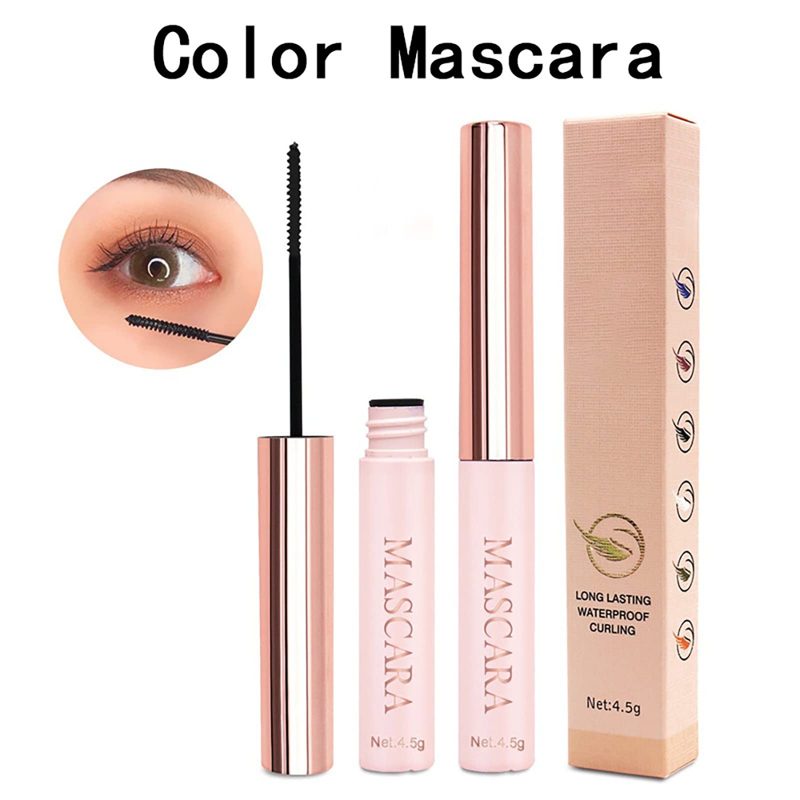 4D Silk Fiber Waterproof Mascara - Long Lasting, Smudge Proof, Volumizing & Curling for Dramatic Lashes | Perfect for Day to Night Wear, Parties & Special Occasions