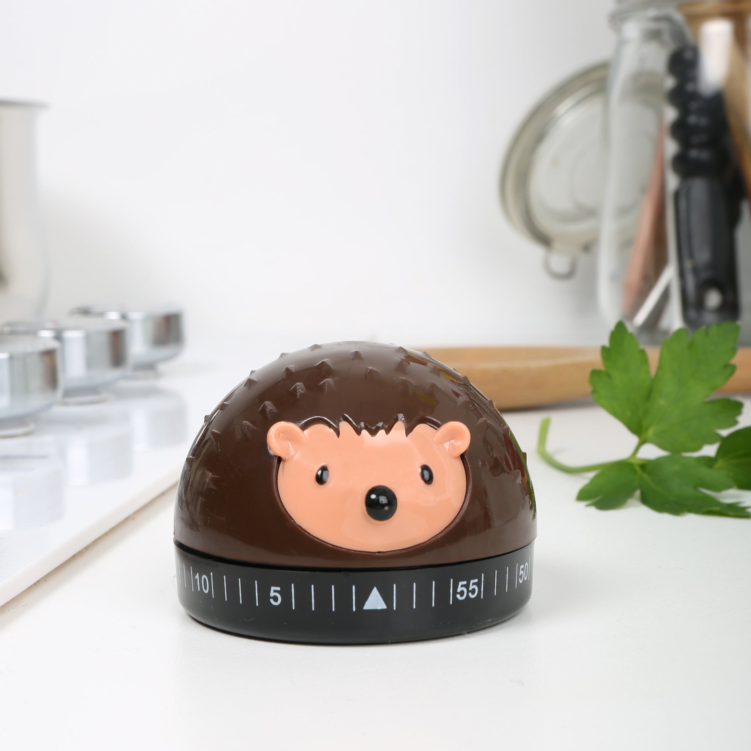 Cute Hedgehog Kitchen Timer - 60 Minute Countdown Clock with Loud Alarm - Perfect for Baking, Cooking, Studying & Classroom Activities