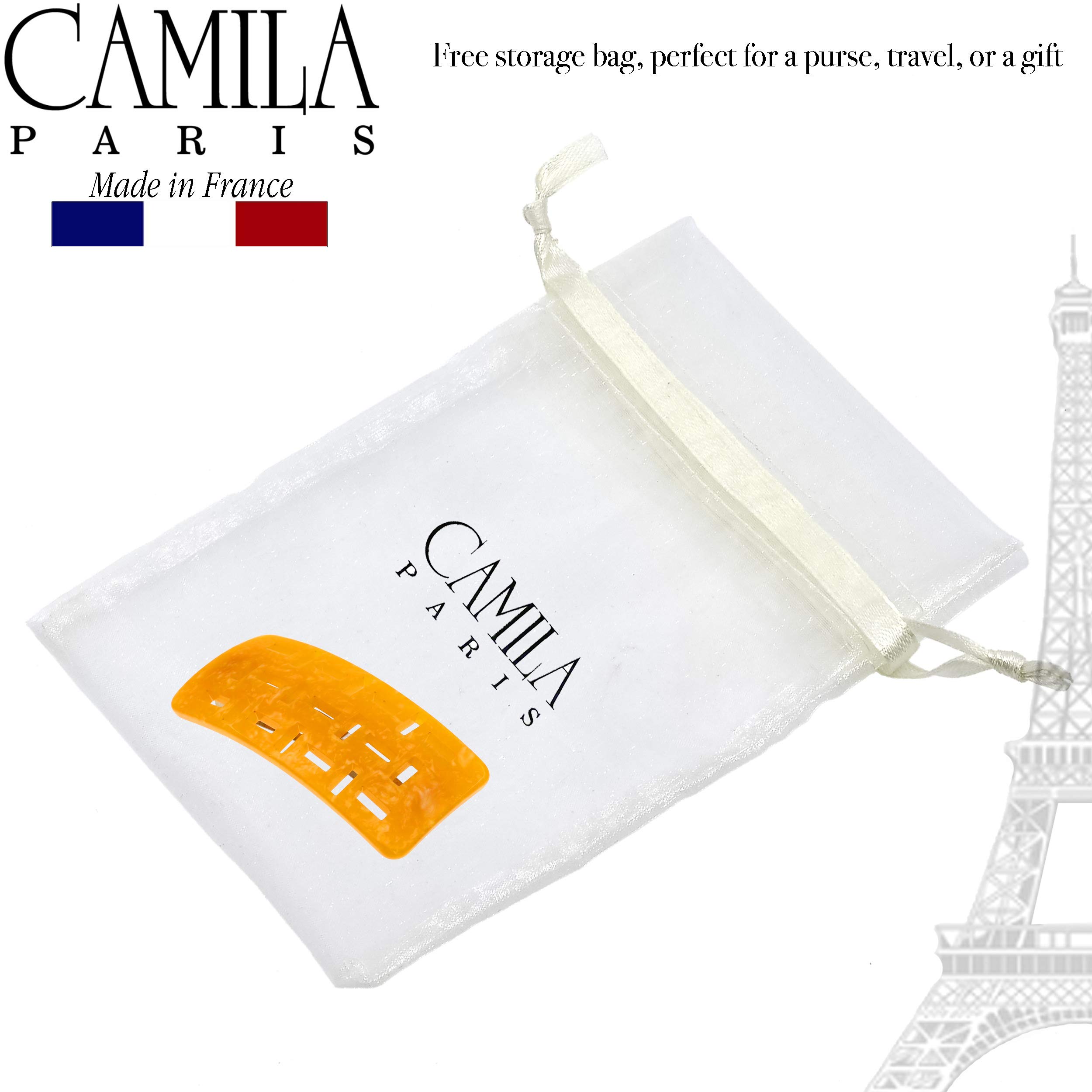Camila Paris DG47 French Hair Barrette Clip for Girls & Women - Handmade in France, Strong Hold Grip, No Slip & Durable Hair Accessories - Perfect for School, Weddings & Everyday Styling