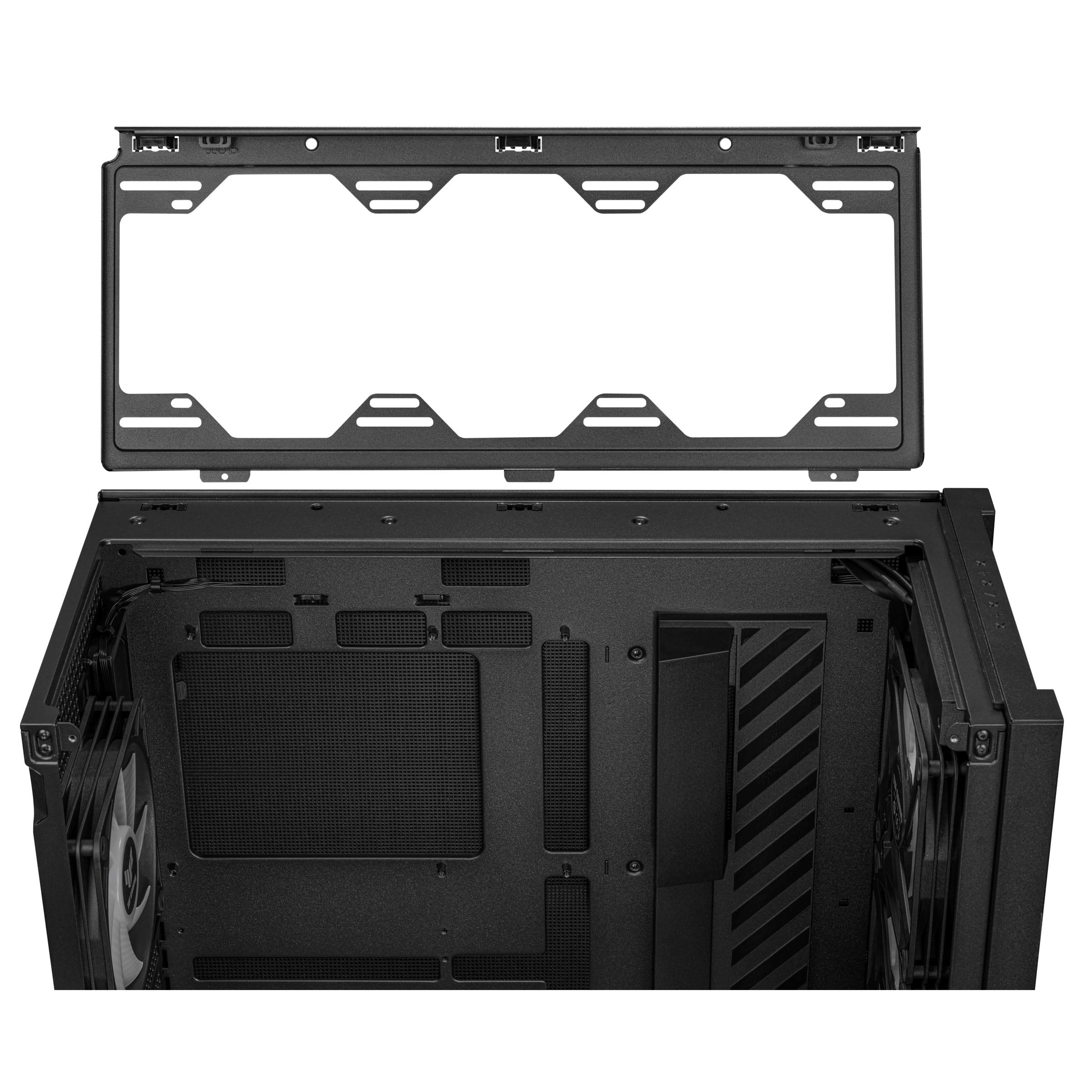ASUS TUF Gaming GT302 ARGB ATX Mid-Tower PC Case with 4x140mm ARGB Fans - High Airflow & Static Pressure, Interchangeable Side Panel, Detachable Top Panel, Hidden-Connector MB Support - Perfect for Gaming Rigs & High-Performance PC Builds
