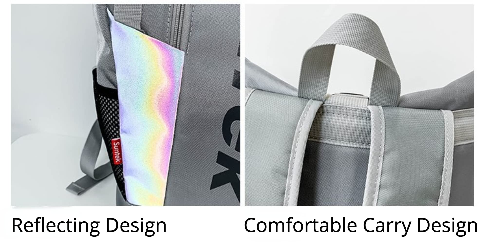 Waterproof Reflective Cycling Backpack - Anti-Theft Hiking Daypack for Outdoor Travel & Commuting, Laptop Compatible Water-Resistant Bike Backpack (Grey) - Perfect for Cycling, Hiking, Camping and Daily Commute