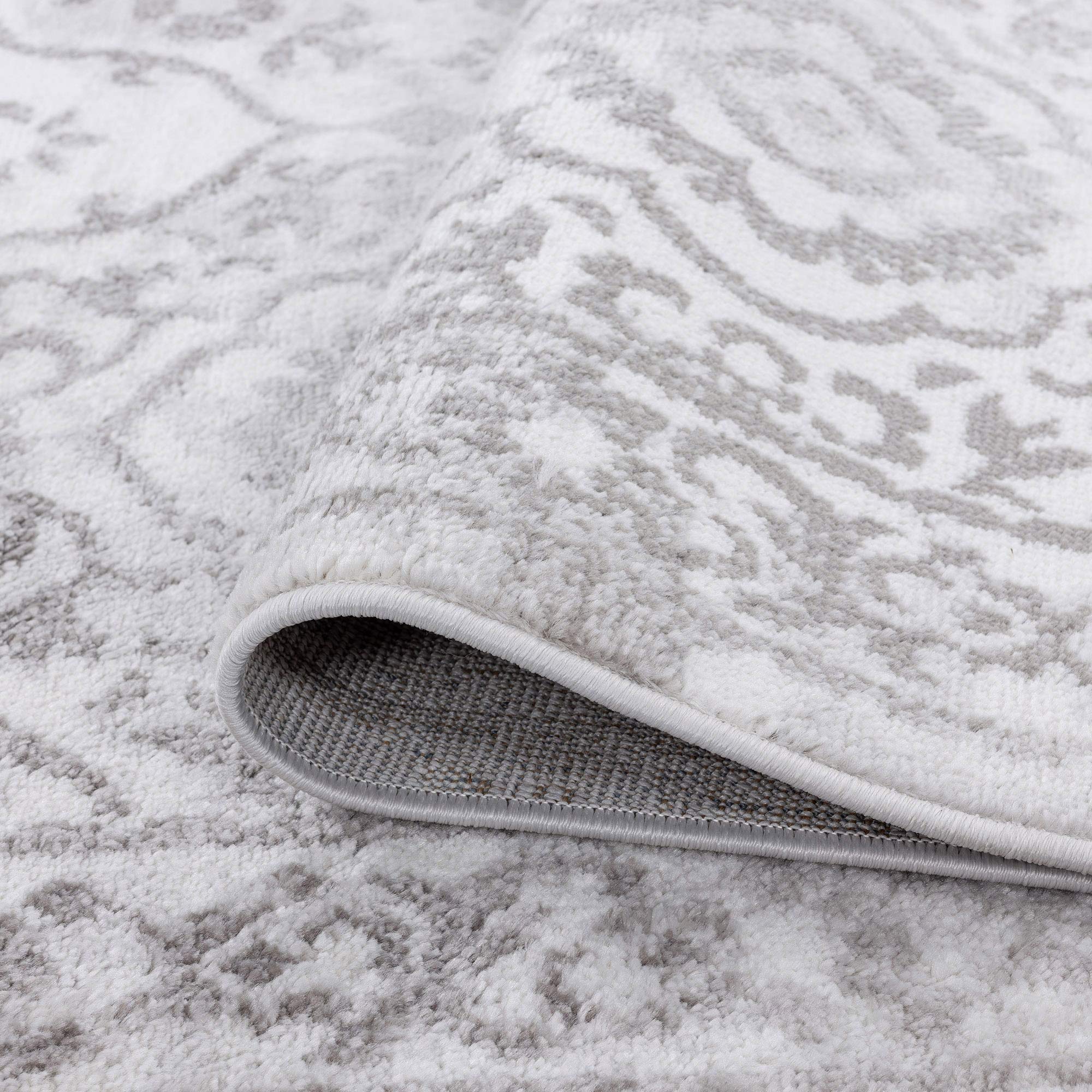 Jersey White 9x12 Area Rug - Soft Large Living Room Rug, Dining Room Carpet, Bedroom Rug, Kitchen Mat, Entryway Floor Covering - Perfect for Home Decor, Office & High Traffic Areas