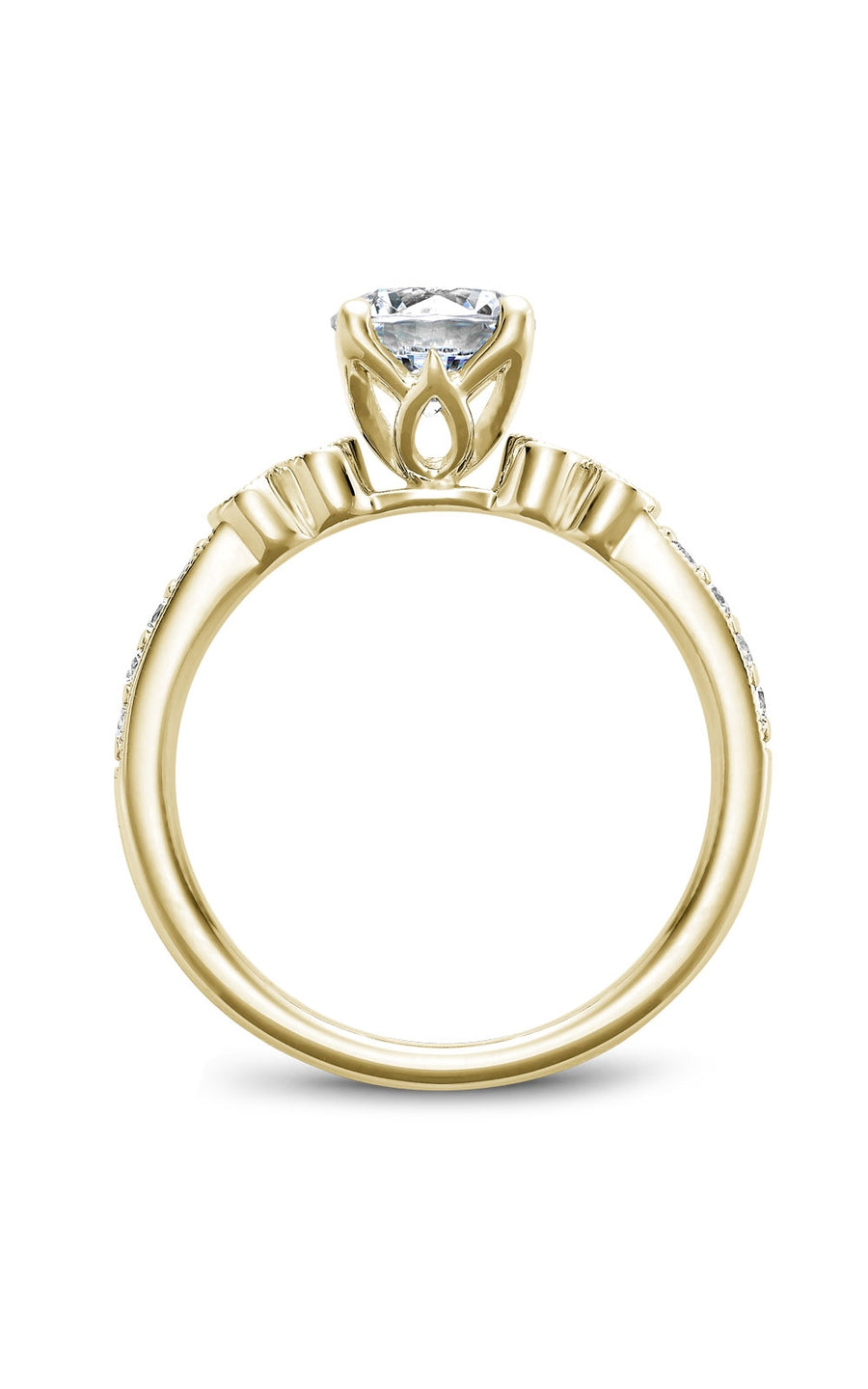 Noam Carver B193 01YA Bridal Engagement Ring - 14K White Gold Diamond Wedding Ring for Women, Perfect for Proposals, Anniversaries & Special Occasions