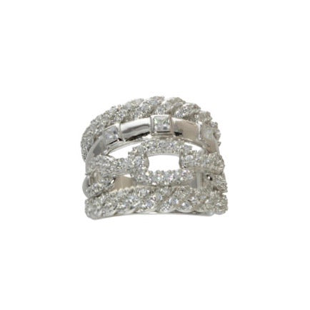 MEGA STACK LINK RING - Adjustable Stainless Steel Stackable Rings Set for Women - Perfect for Layering, Mix & Match Jewelry, Gift Giving and Everyday Wear