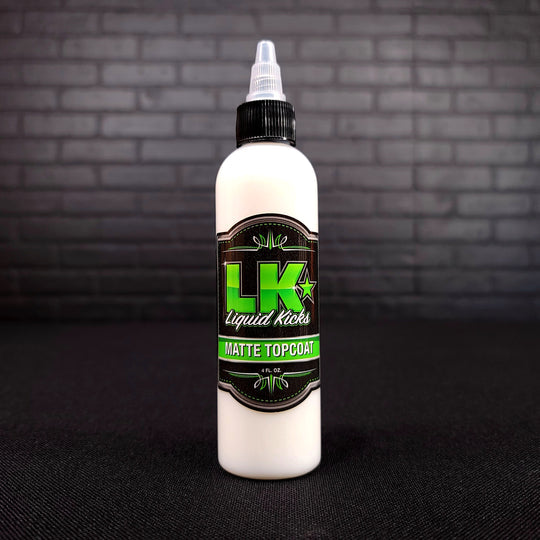 Premium Matte Topcoat Finisher & Leather Sealer for Shoes – Liquid Kicks – Waterproof Protection & Long-Lasting Shine – Ideal for Sneakers, Boots & Leather Accessories