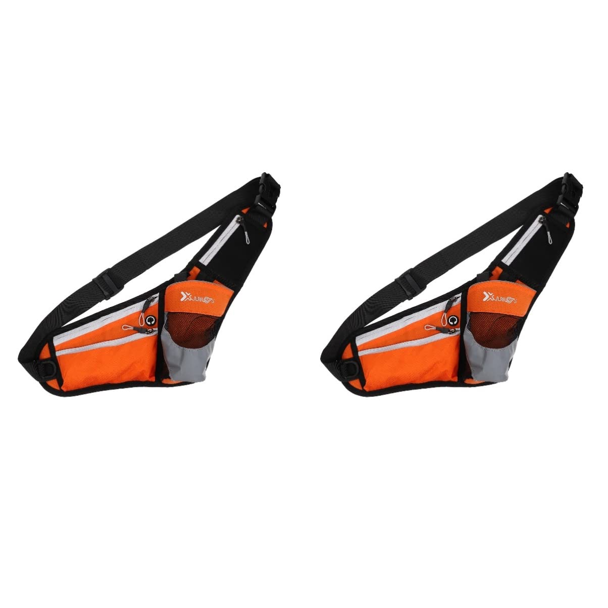 CLISPEED 2-Pack Waterproof Waist Pack for Running, Hiking & Travel - Adjustable Fanny Pack with Zipper Pockets for Phone, Keys & Essentials - Perfect for Outdoor Sports, Gym & Daily Use