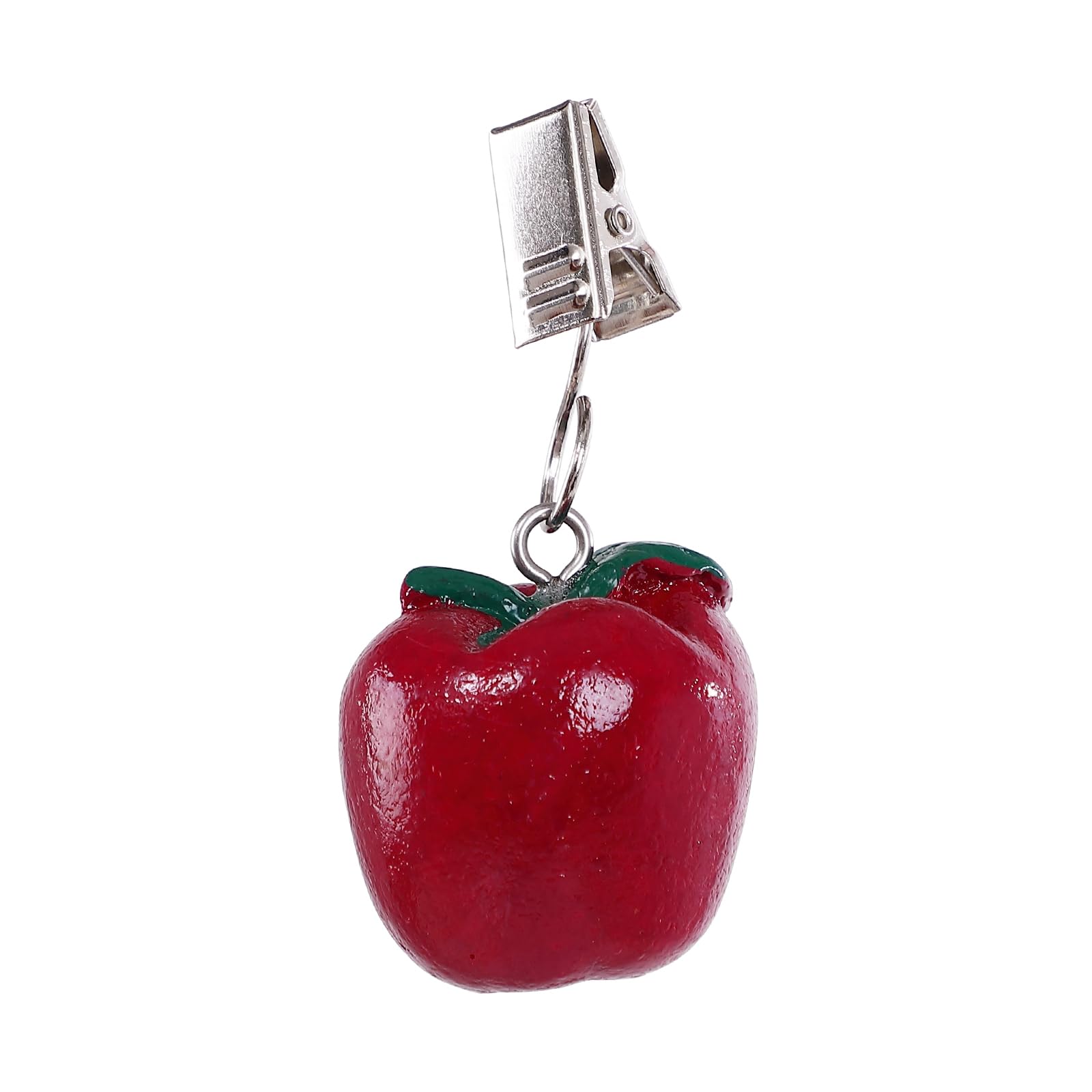 TwoFish Home Set of 4 Resin Red Apple Tablecloth Weights - Decorative Table Clamps for Outdoor Picnics, Garden Parties & Home Decor (Pack of 4)