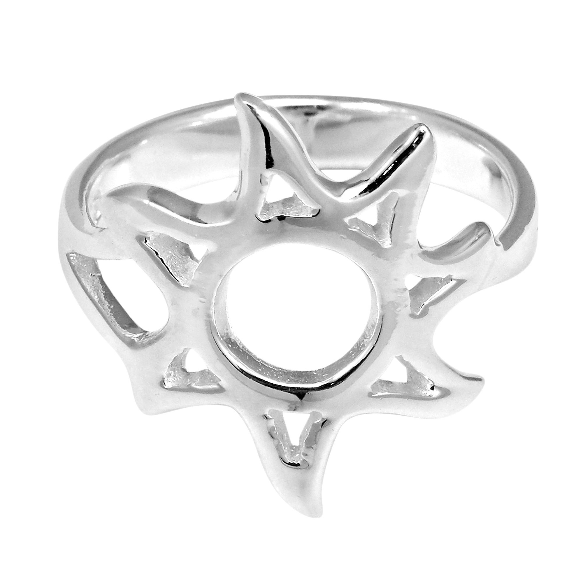 AeraVida .925 Sterling Silver Sunshine Adjustable Ring for Women – Summer Fun Jewelry Gift for Beach Vacation, Outdoor Activities & Everyday Wear