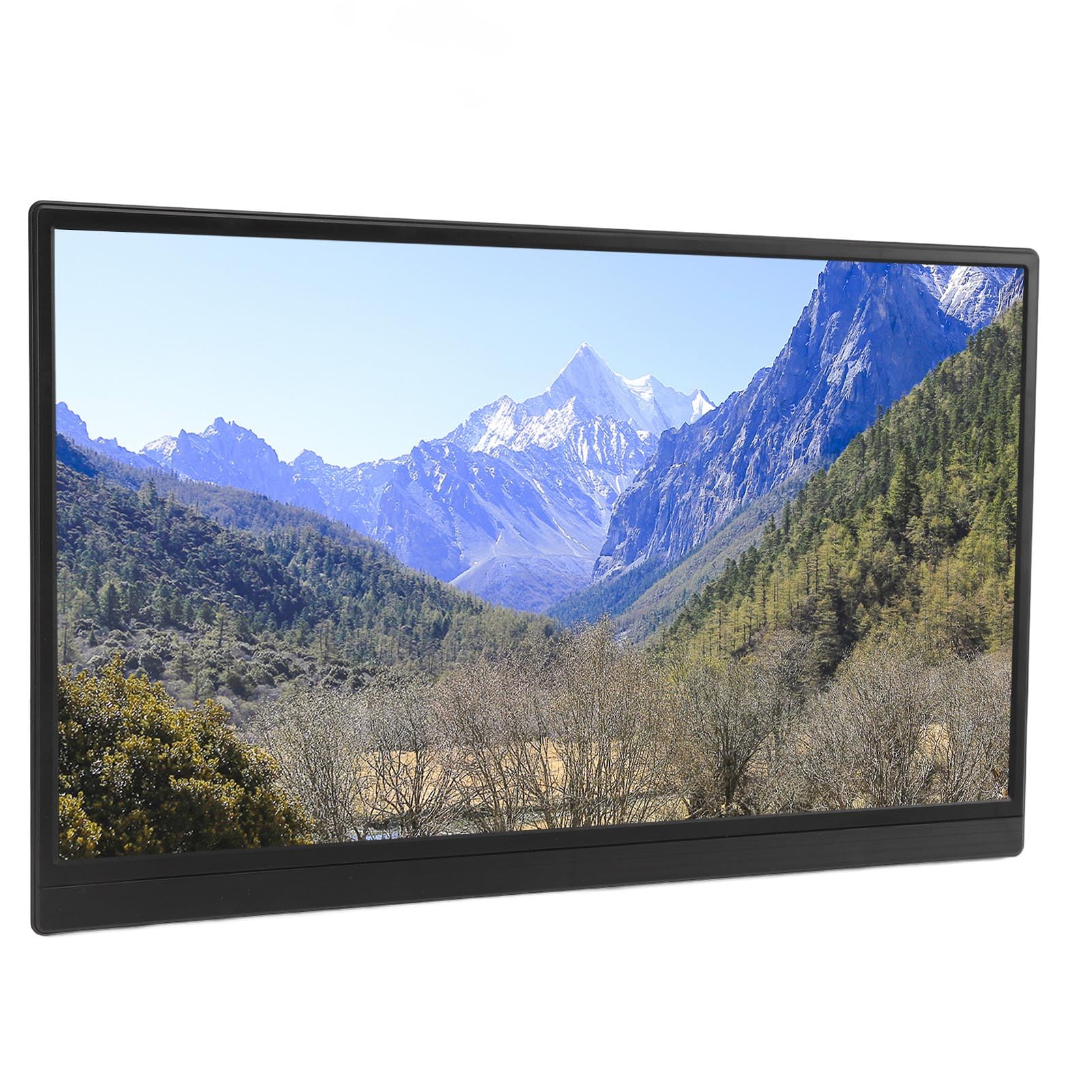 15.6 Inch Portable Monitor with USB C - Ultra Thin FHD 1080p IPS Display, 3D Stereo Audio & Adjustable Stand - Perfect for Laptop, Gaming, and Business Travel