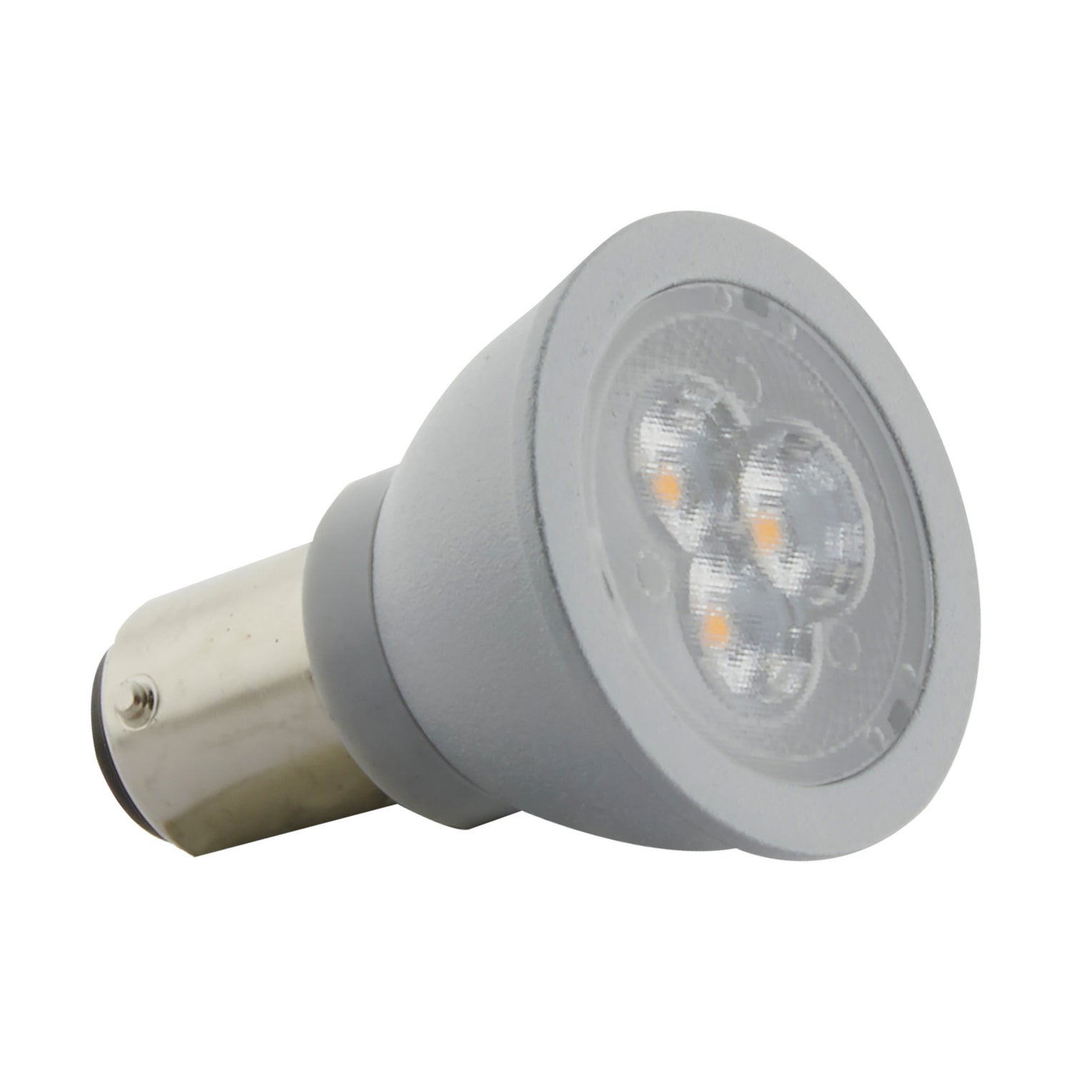 ALR12 LED Reflector Bulb - 3W, 220 Lumens, 3000K Warm White, BA15d Double Bayonet Base, 31° Flood Light for Home, RV, Marine, and Outdoor Lighting