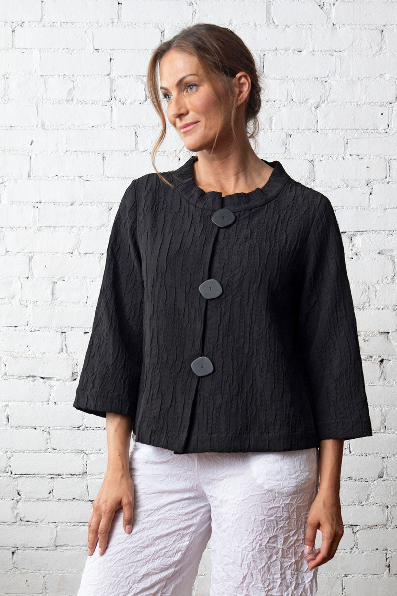 Olivia by Habitat Perfect Plisse Jacket - Stylish Women's Wrinkle-Free Blazer for Work & Office Wear - Perfect for Business Meetings, Professional Outfits & Formal Occasions