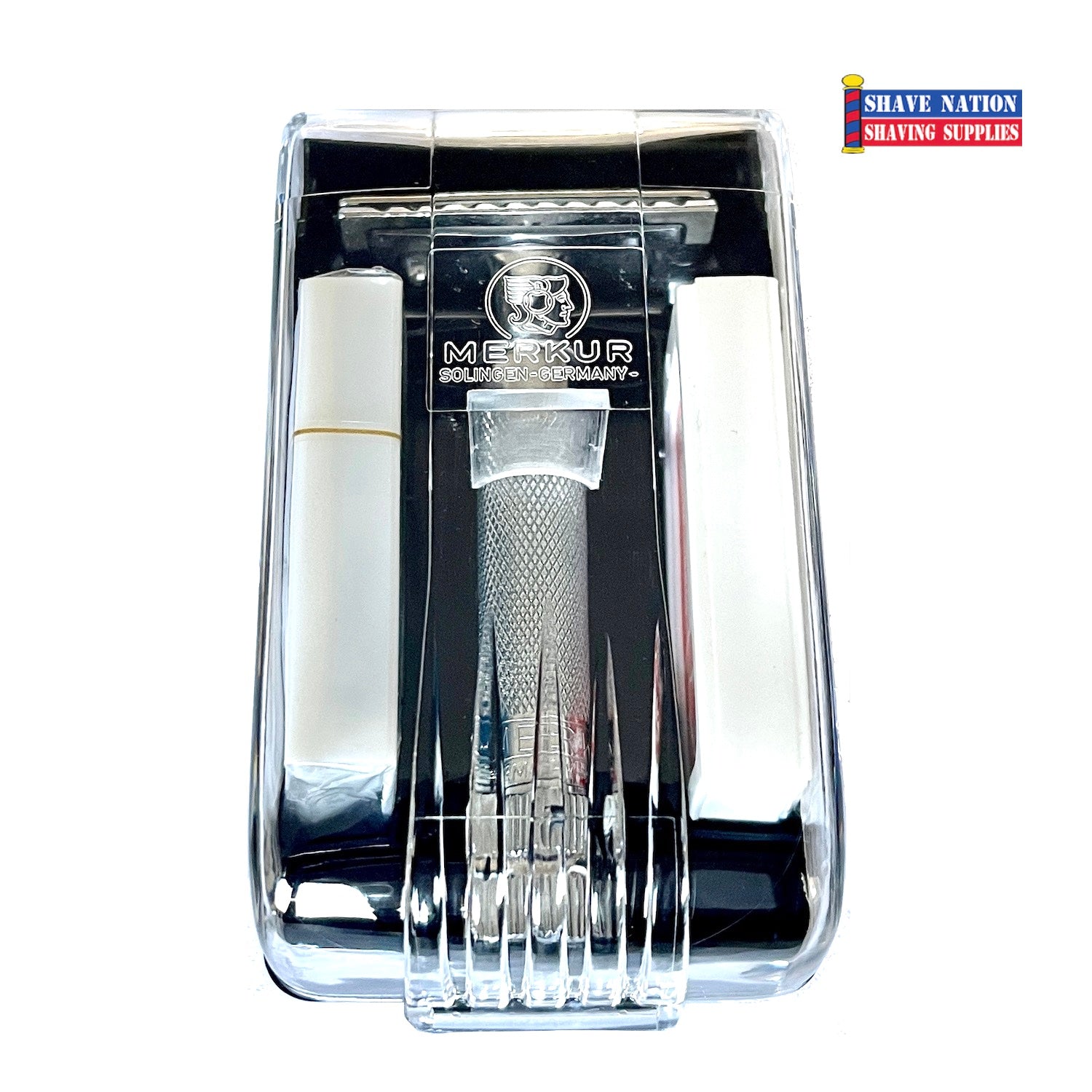 Merkur Plastic Travel Case for Progress & Other Razors | Compact & Durable Razor Storage | Perfect for Travel, Gym & Business Trips