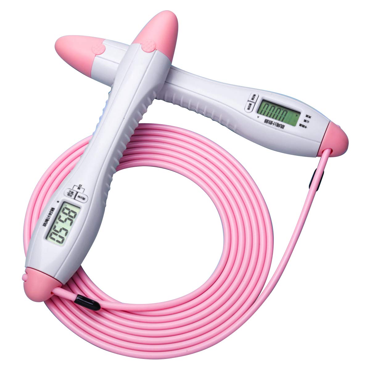 Owlike Digital Jump Rope with Counter - Adjustable Length Skipping Rope with Timer, Calorie & Miles Tracker - Perfect for Indoor Workouts, Cardio Training & Home Fitness