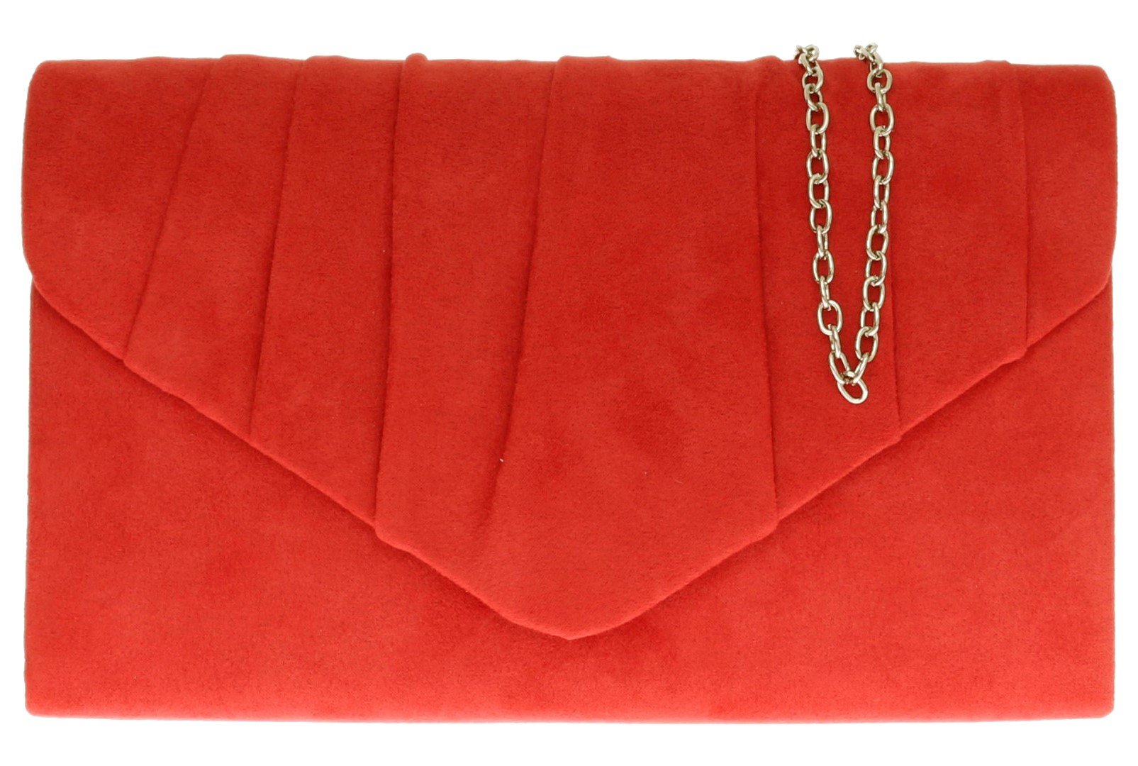 Stylish Women's Faux Suede Pleated Clutch Bag - Elegant Girly Handbag for Evening Parties, Date Nights & Special Occasions