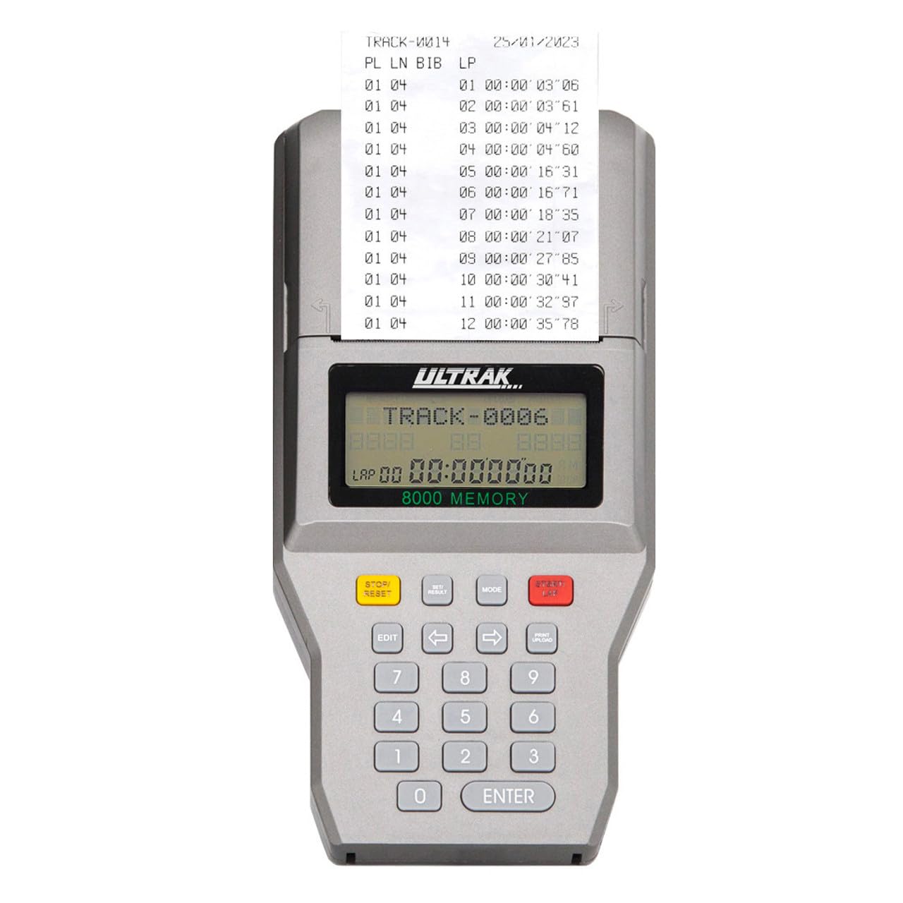 Ultrak L20 Multi-Lane Timer with 8 Button Set - Professional Sports Timing System for Track & Field, Swimming Pools & Race Events