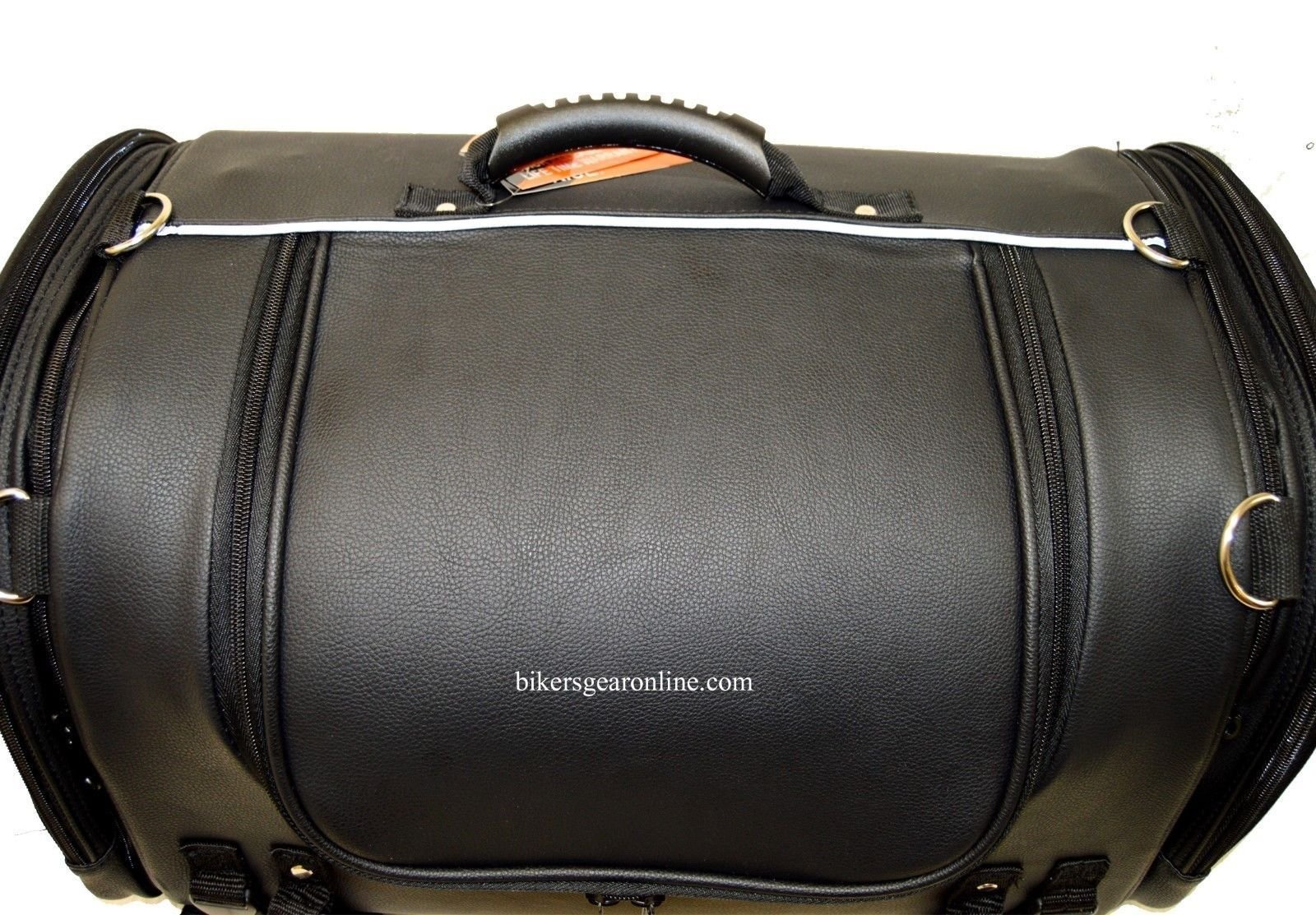 **Motorcycle Sissy Bar Roll Bag - PVC Waterproof Travel Trunk Bag for Harley, Cruiser & Touring Bikes - Perfect for Road Trips & Daily Commute**