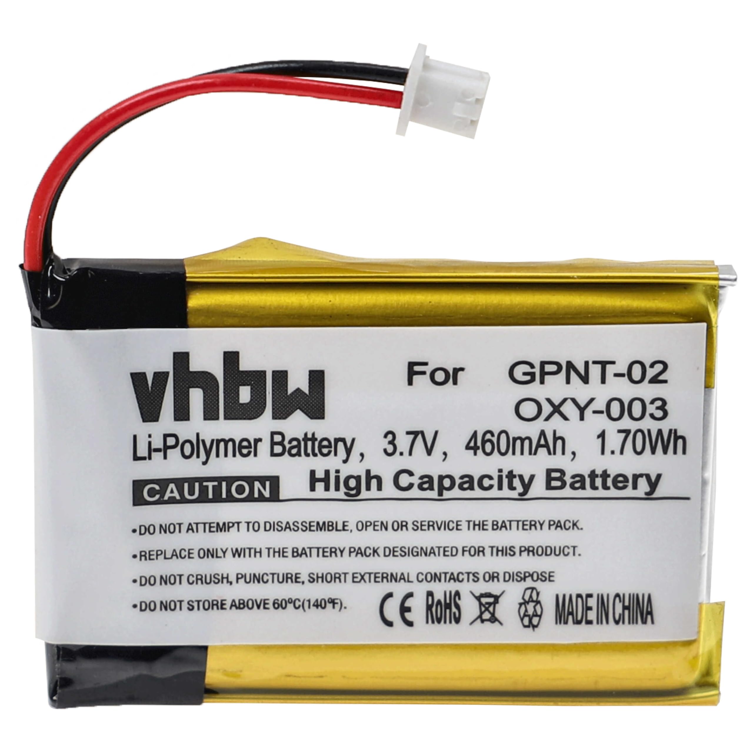Replacement Li-Polymer Battery for Nintendo Gameboy Micro (GBM) Console - Compatible with OXY-001, OXY-003, GPNT-02 Models - 460mAh 3.7V Power Supply - Perfect for Gaming On The Go & Console Restoration Projects