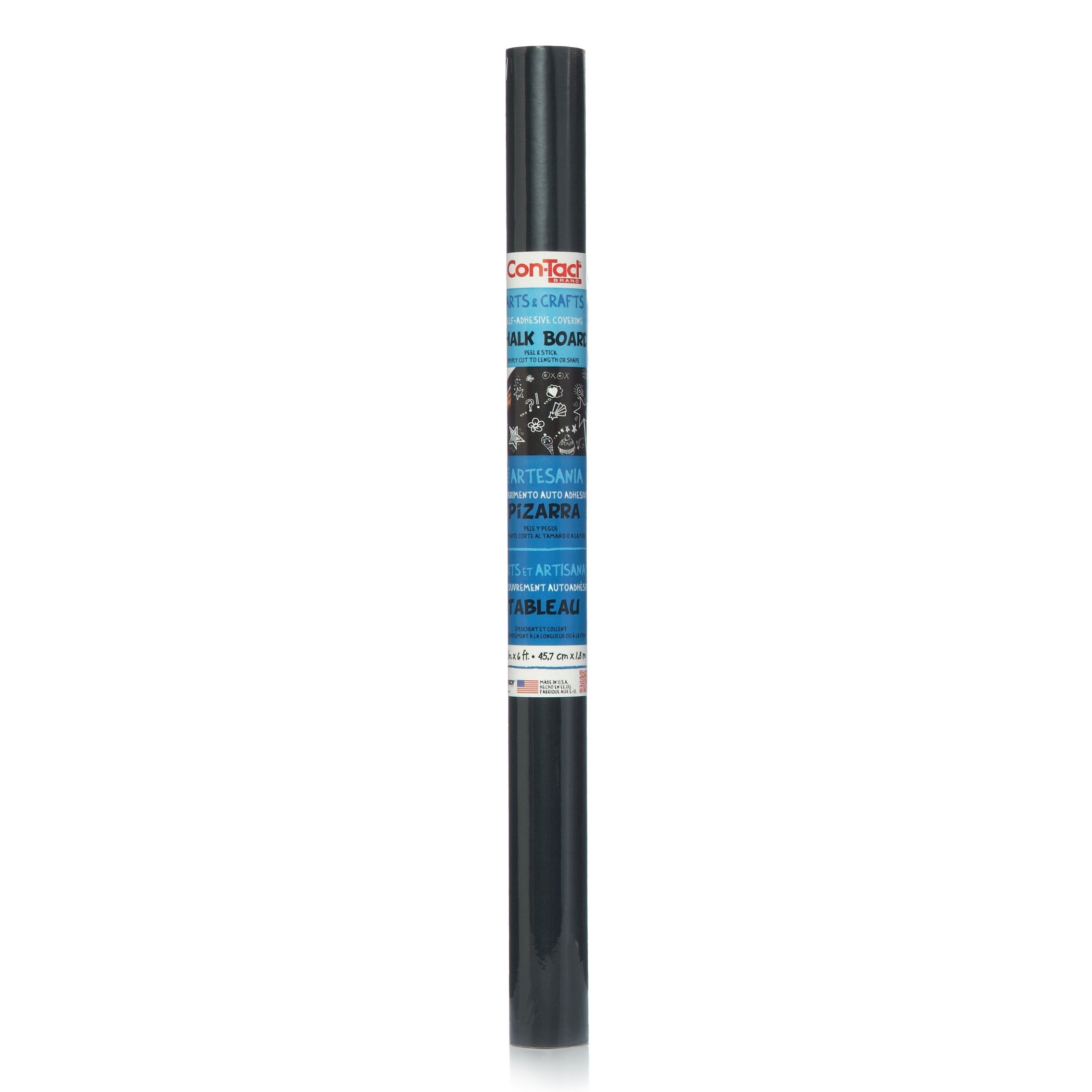 Con-Tact Brand Chalkboard Self-Adhesive Shelf Liner Roll - Black, 18