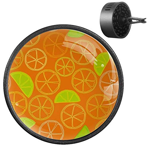 2Pcs Cartoon Citrus Car Diffuser - Aromatherapy Air Freshener for Car, Home & Office | Cute Car Decor Accessories for Freshening & Relaxing