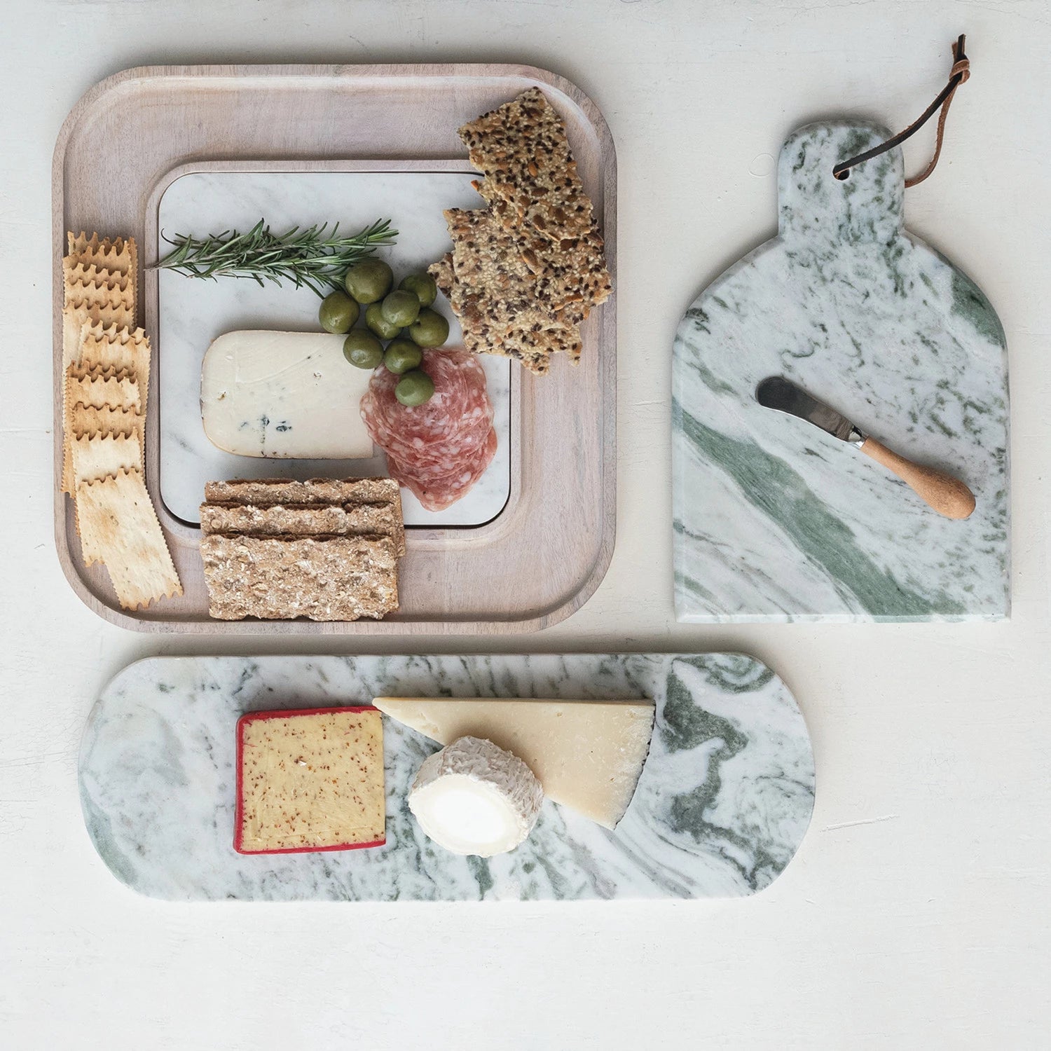 Premium Green Marble Cutting Board - Eco-Friendly Kitchen Essential for Chopping, Serving & Food Prep | Durable Natural Stone Surface for Chefs & Home Cooks