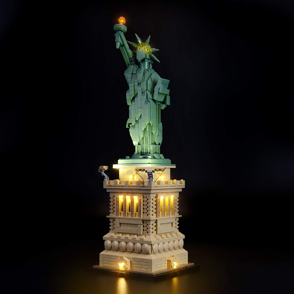 Briksmax LED Lighting Kit for Lego Architecture Statue of Liberty Model 21042 - Compatible with Lego Building Blocks (Lego Set Not Included) - Perfect for Display, Gifts, and DIY Home Decor