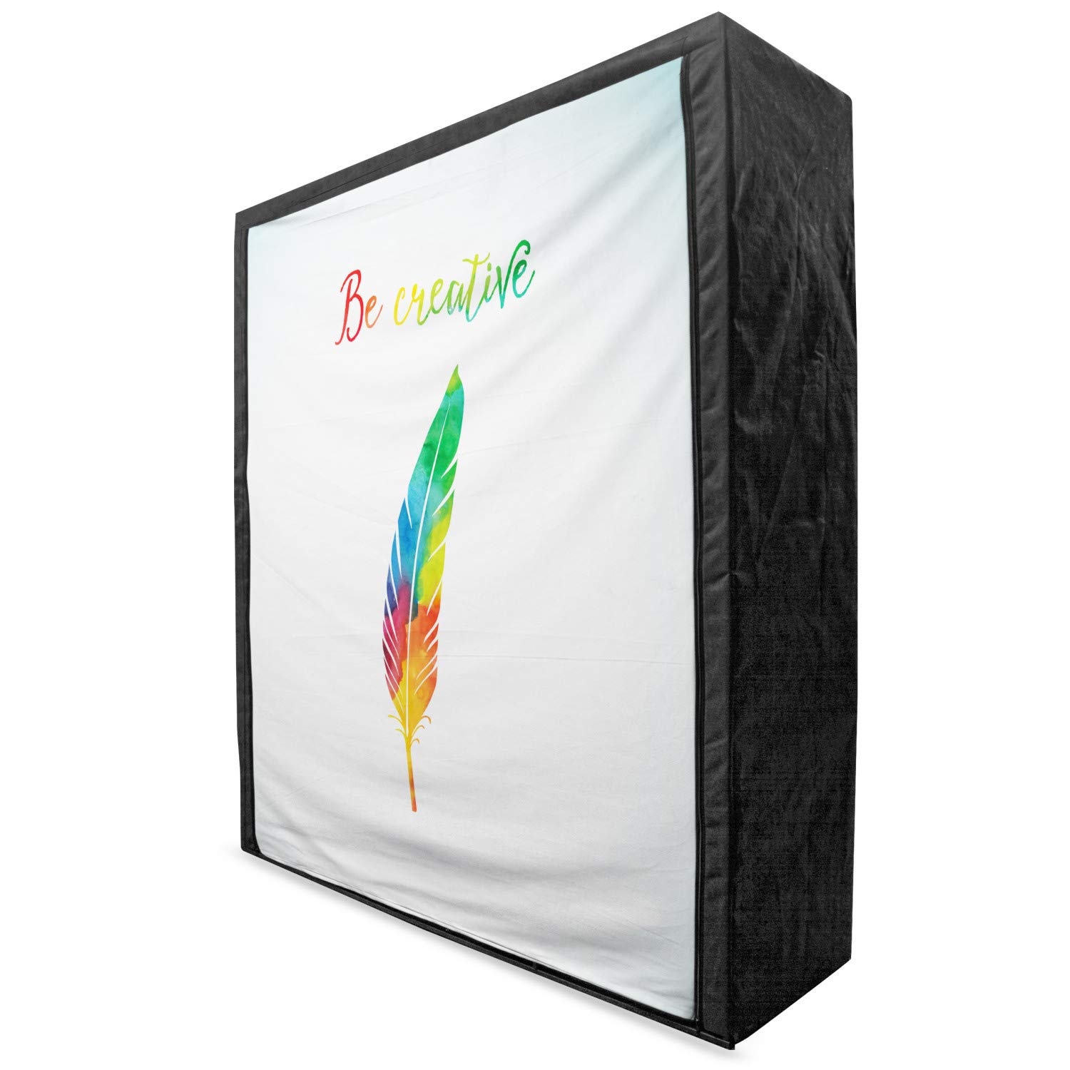 Ambesonne Feather Portable Fabric Wardrobe - 59