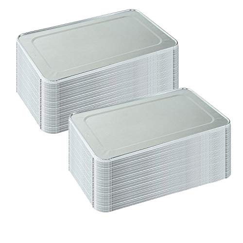 Tiger Chef TC-20488 Aluminum Foil Lids for Half Size Steam Table Pans - 9