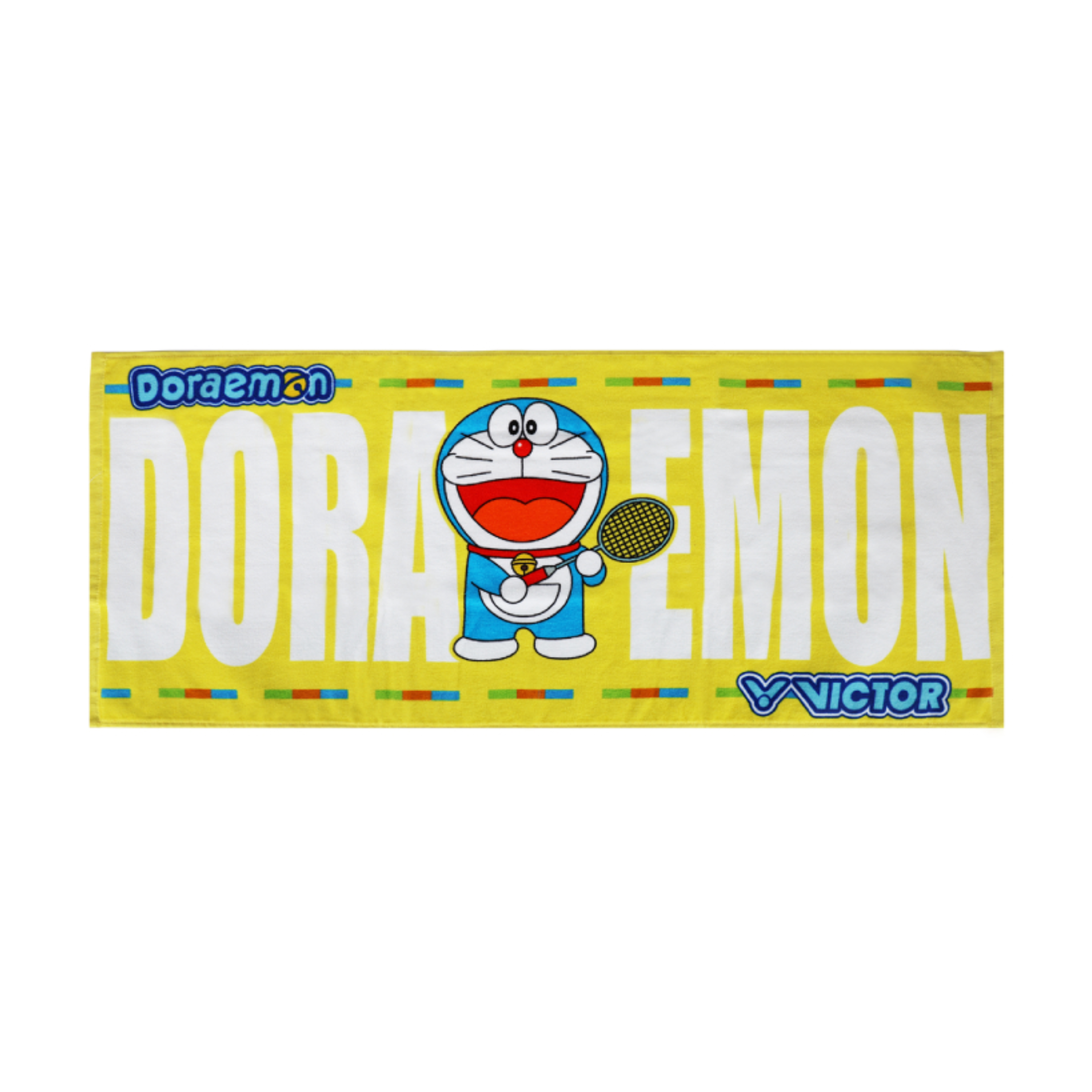 Victor X Doraemon Anime Character Cotton Bath Towel Set - Soft Absorbent Quick-Dry Towels for Bathroom, Beach, Gym & Travel