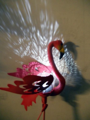 Solar Flamingo Light with Crackle Glass Ball - Waterproof Outdoor Garden Decor for Patio, Yard, Poolside - Romantic Ambiance Lighting for Parties & Landscaping