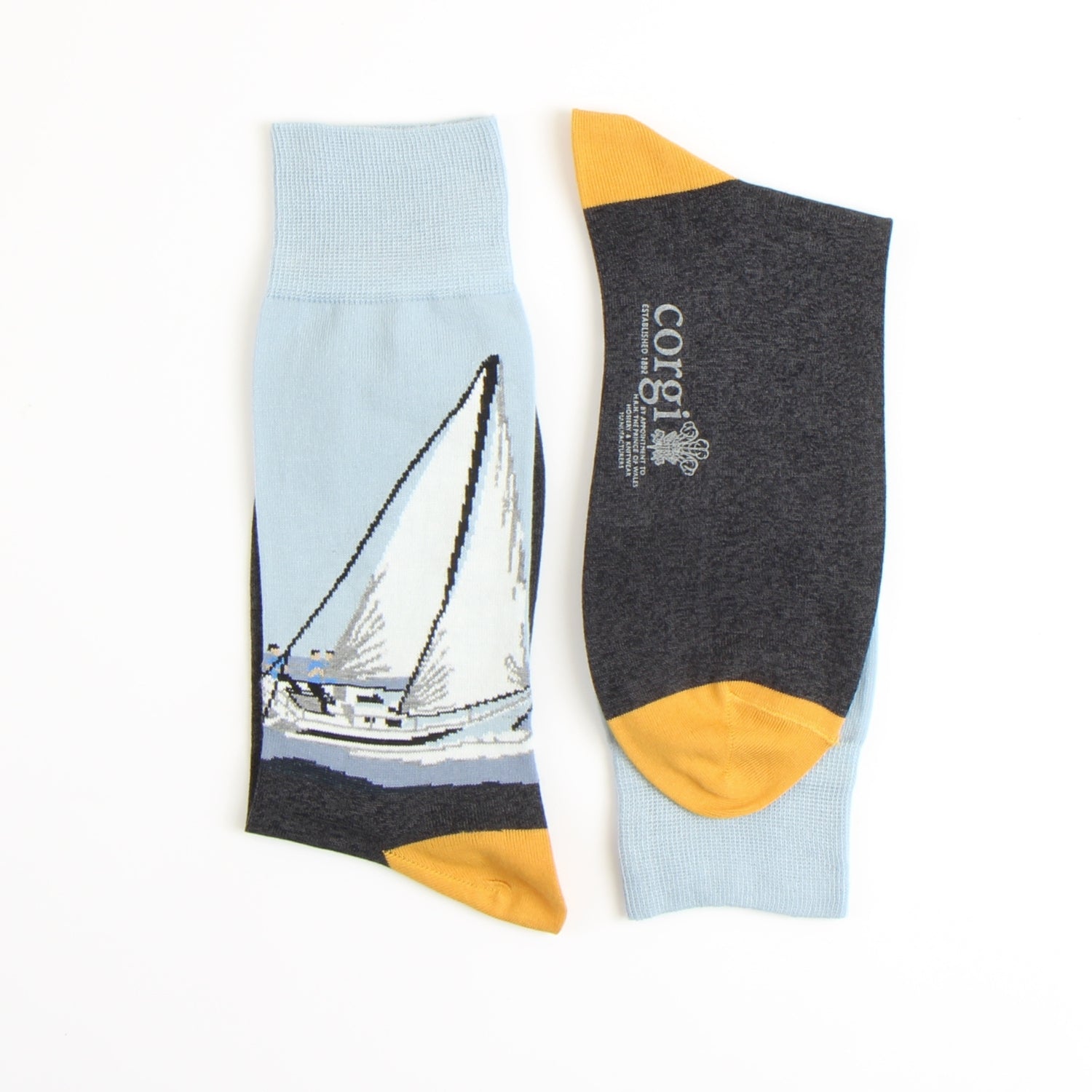 Premium Men's Cotton Yacht-Themed Socks - Breathable & Comfortable Nautical Sailing Socks for Casual Wear & Boat Parties