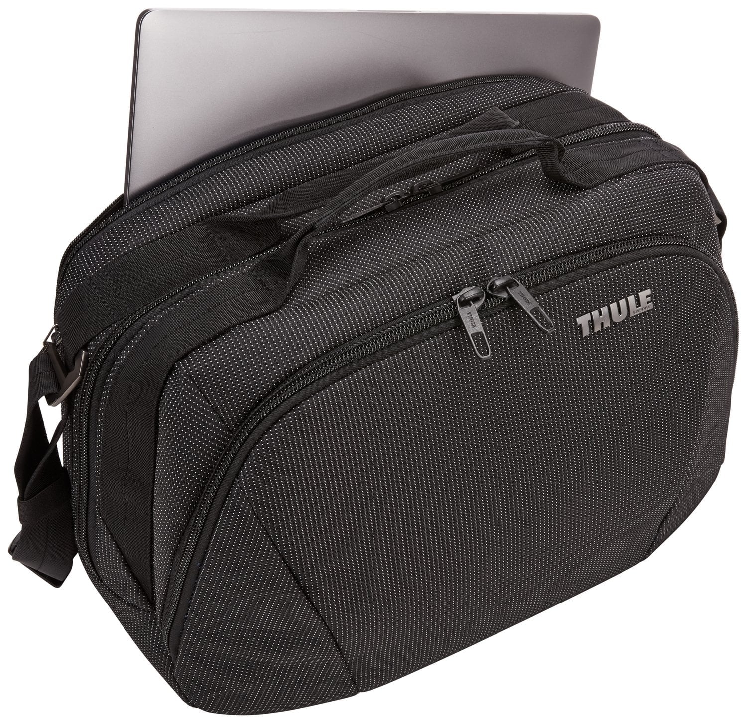 Thule Crossover 2 Rolling Luggage - Durable Carry-On Boarding Bag for Travel (Black) | Perfect for Airplane, Business Trips & Weekend Getaways