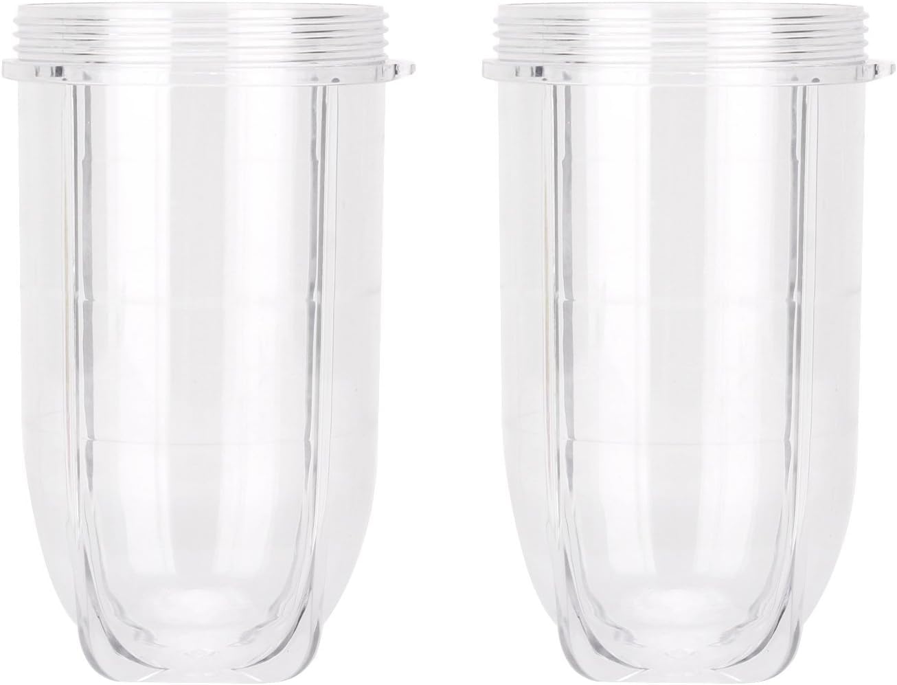 2-Pack 16OZ Replacement Cups for Magic Bullet Blender - Compatible with MB1001 Series 250W Juicer Mixer - Durable Blender Jars for Smoothies, Protein Shakes & Food Prep