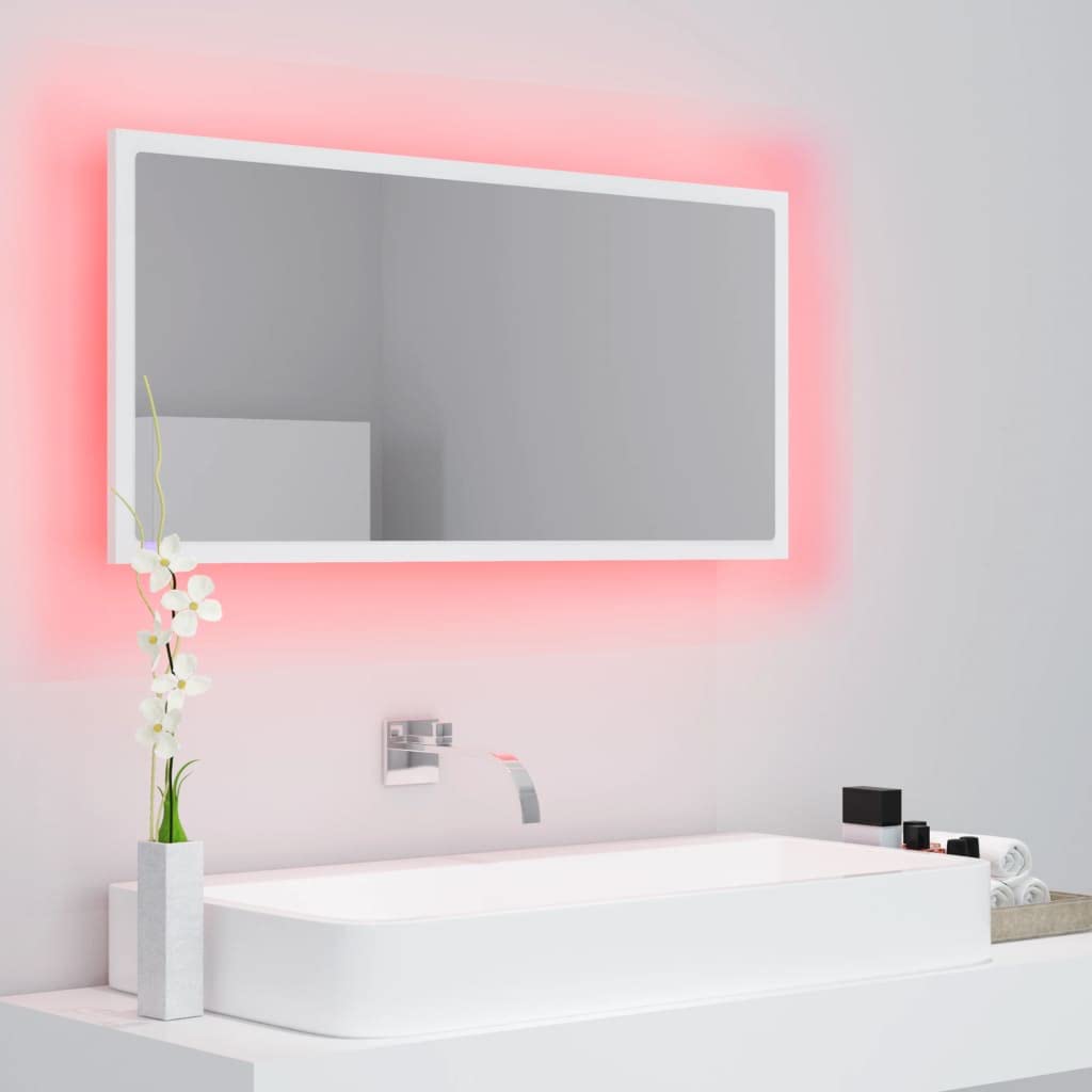 LED Bathroom Mirror with Wall Mount - 35.4