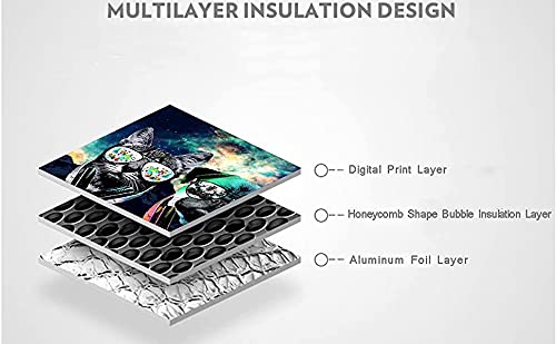 Forest Deer Couple Family Car Sunshade - 57x27.5 Inch UV Protection Sun Visor for Windshield | Universal Fit Auto Sun Shield Accessories | Perfect for Road Trips, Summer Driving & Car Decor