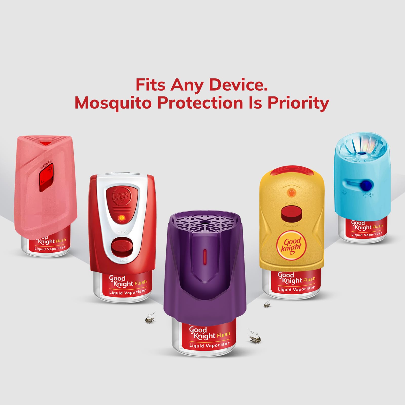 Good Knight Flash Liquid Vaporizer - Mosquito Repellent Refill with Lavender Fragrance (4 Pack, 45ml Each) - Effective Protection for Home, Bedroom & Outdoor Use