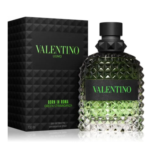 Valentino Uomo Born In Roma Green Stravaganza 100ml Eau de Toilette for Men - Fresh Citrus & Woody Fragrance | Valentine's Day Gift, Date Night & Special Occasion Cologne