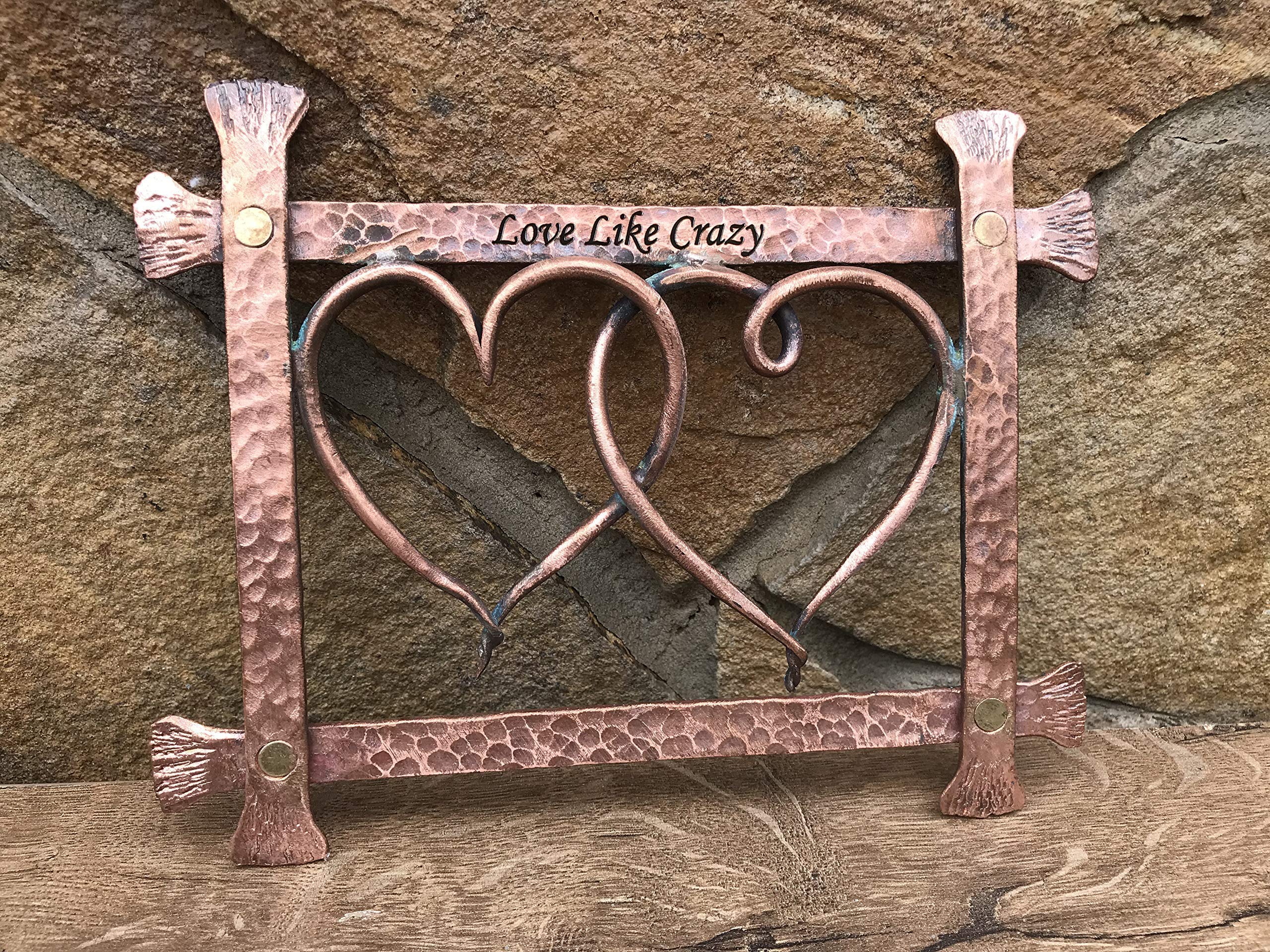 Handmade Copper Heart Frame - Romantic 7th Anniversary Gift for Him, Unique Copper Decor for Home & Office - Perfect for Weddings, Anniversaries & Special Occasions