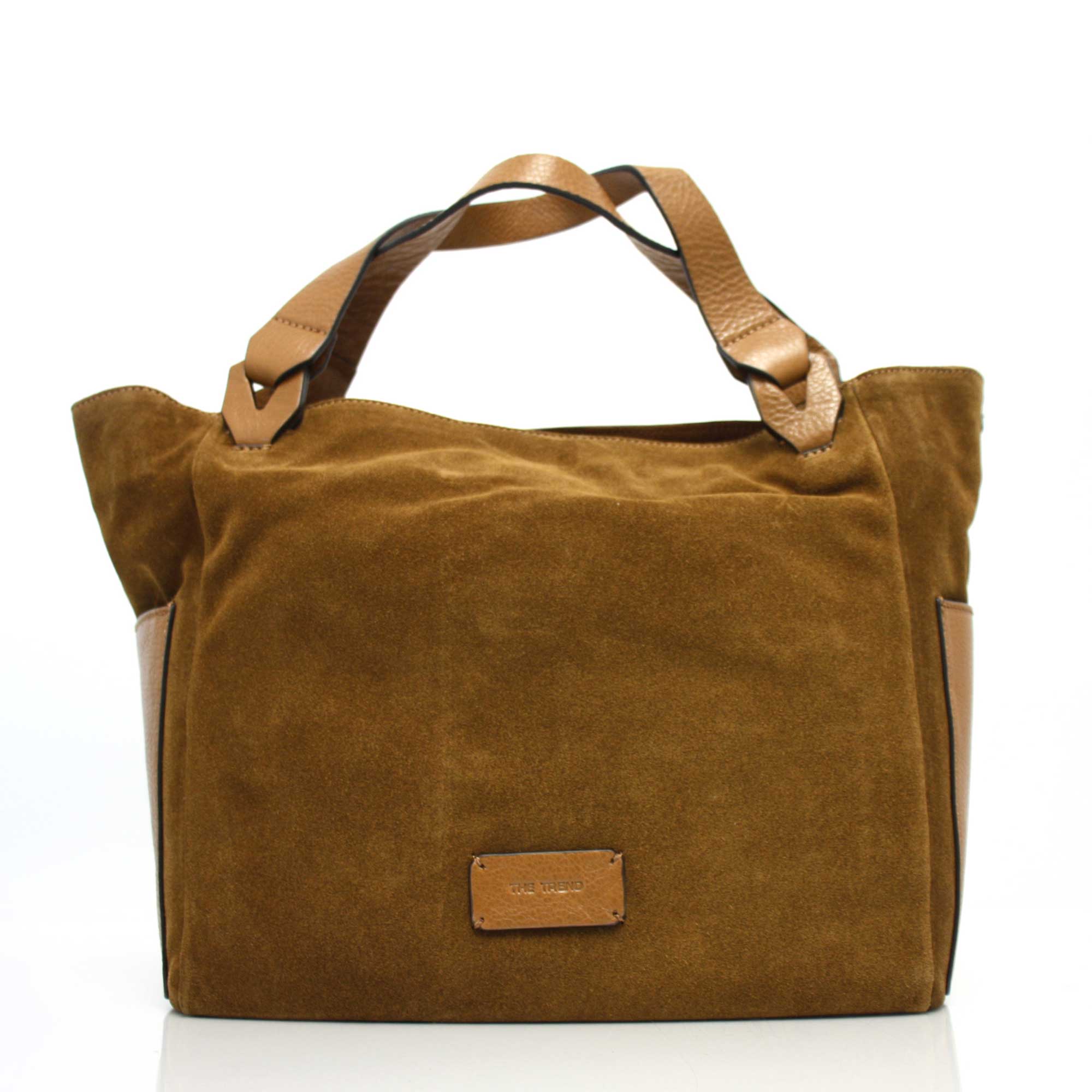 Stylish Italian Leather & Suede Handbag for Women - Elegant Crossbody Purse with Adjustable Strap - Perfect for Work, Travel & Everyday Use