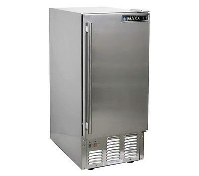 Maxx Cold MIM50-O Outdoor Ice Maker with Storage Bin - Portable, High-Efficiency, Perfect for Camping, BBQs, and Outdoor Parties